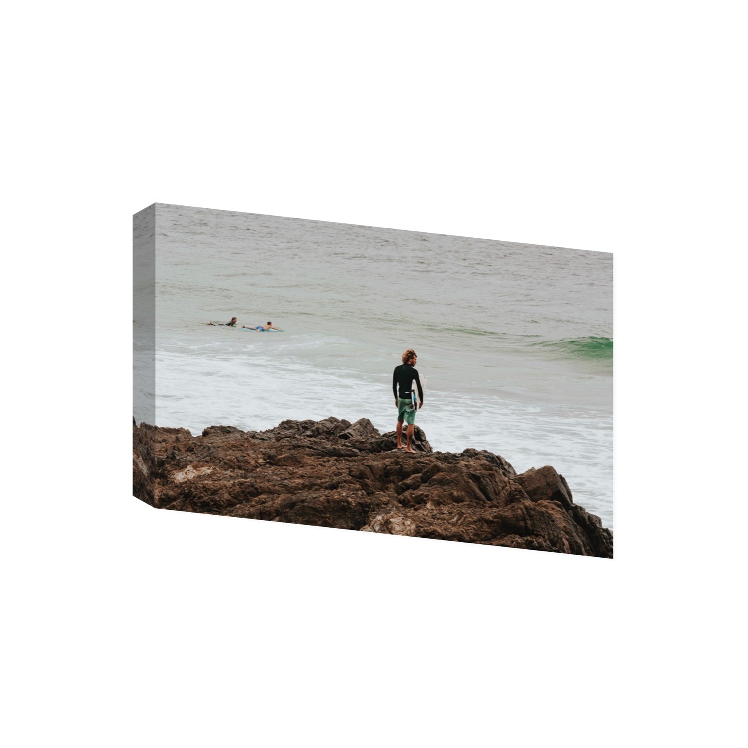 Let The Sea Set You Free Byron Bay Surf wall art Giant stretched canvas print