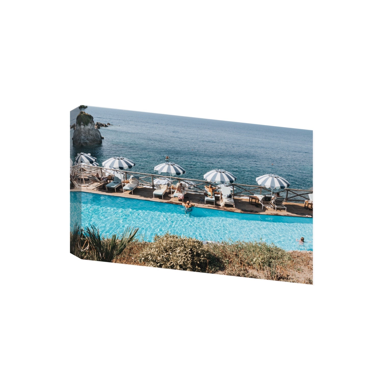 Hues Of Blues fine art print, Ischia, Italy, Giant, Stretched Canvas