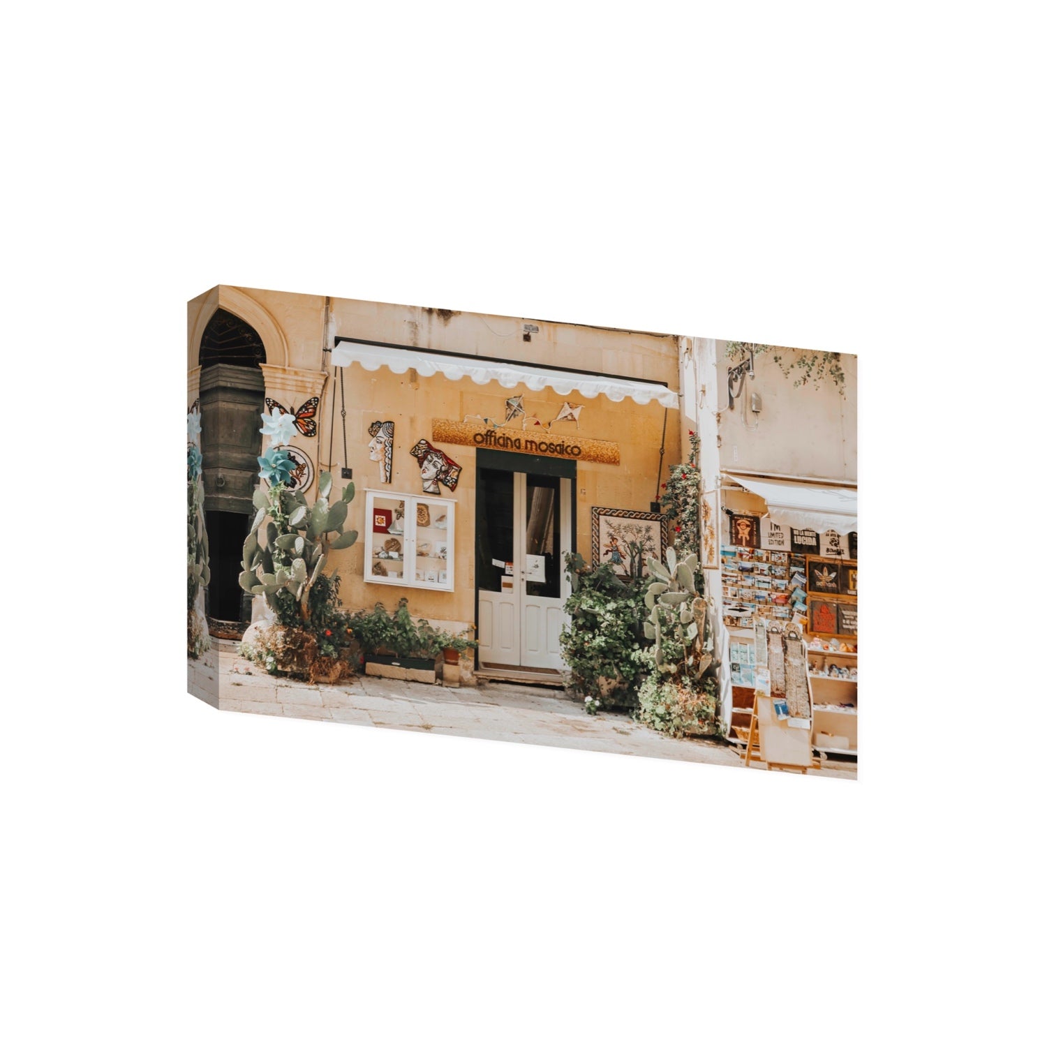Mosaic Workshop Puglia Italian wall art Giant stretched canvas print