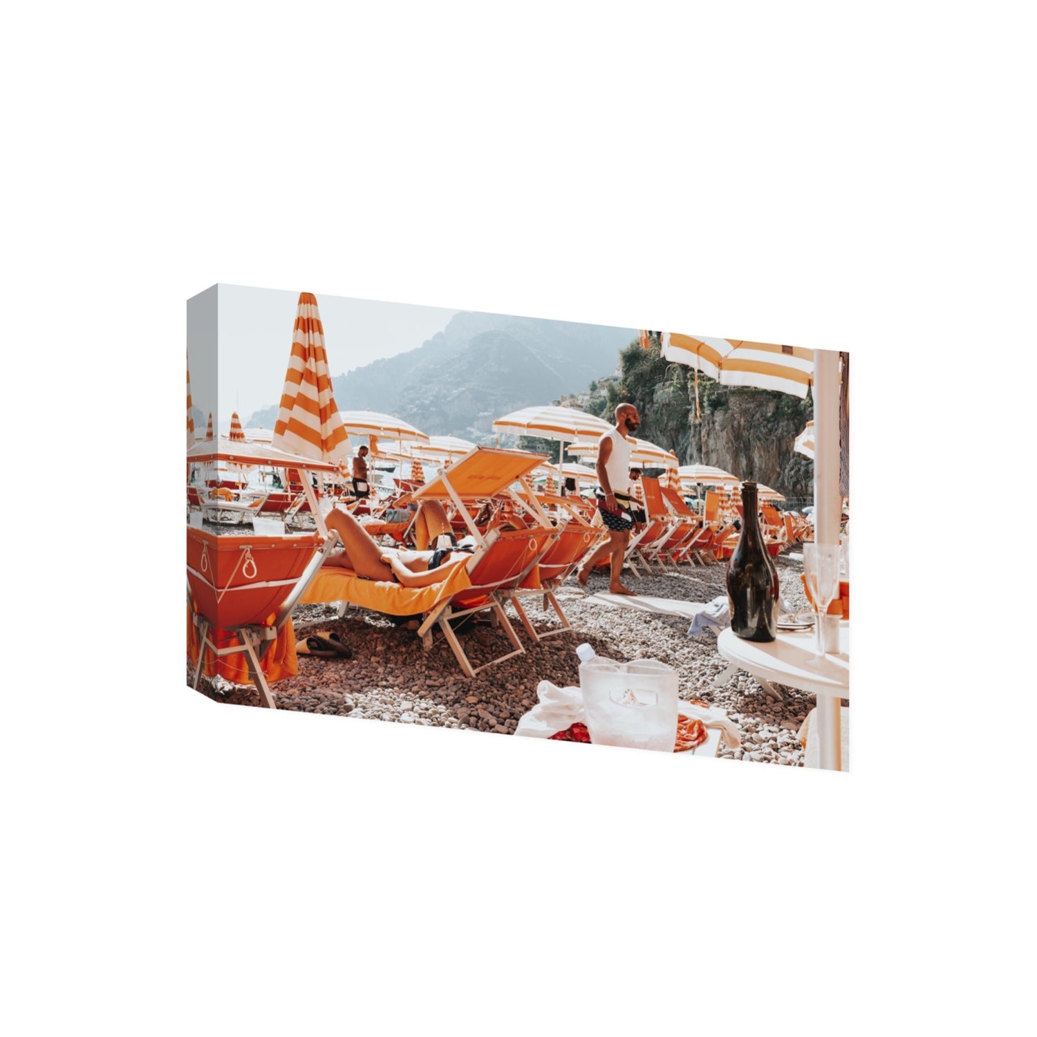 Zesty Shade Positano wall art Giant stretched canvas print
