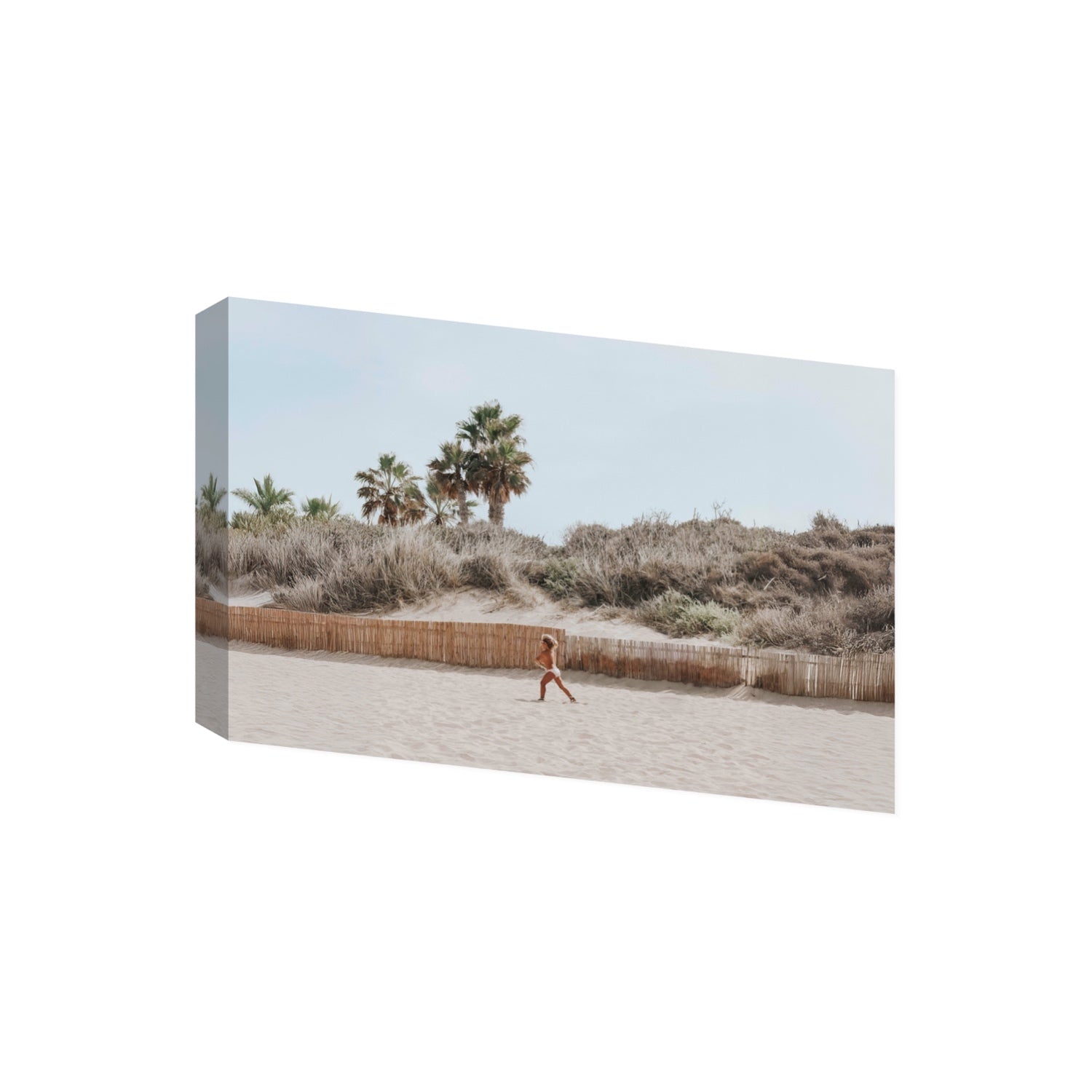 Ragazza Da Spiaggia Puglia beach Italian fine art print Giant stretched canvas print