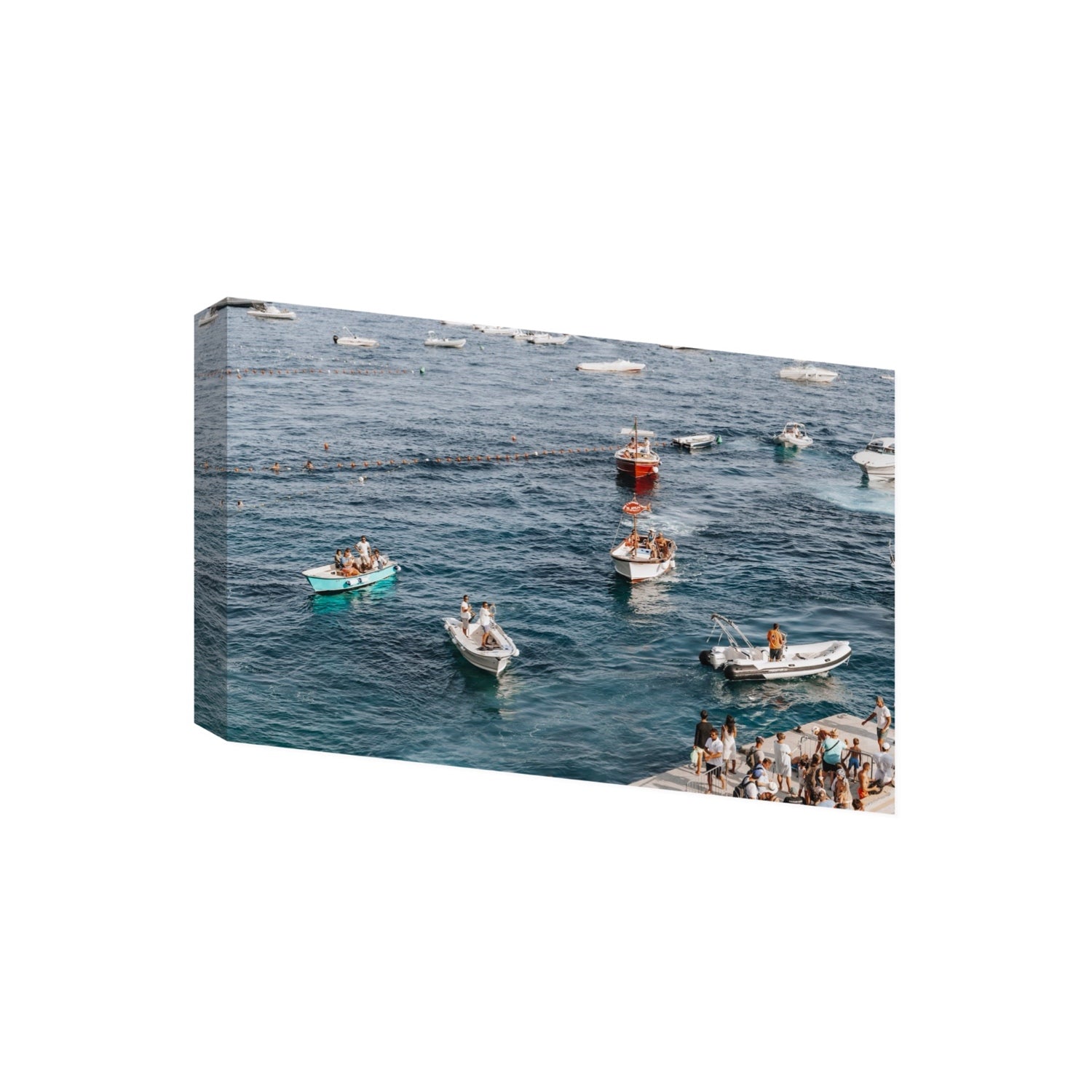 Nautical Parade Positano wall art Giant stretched canvas print