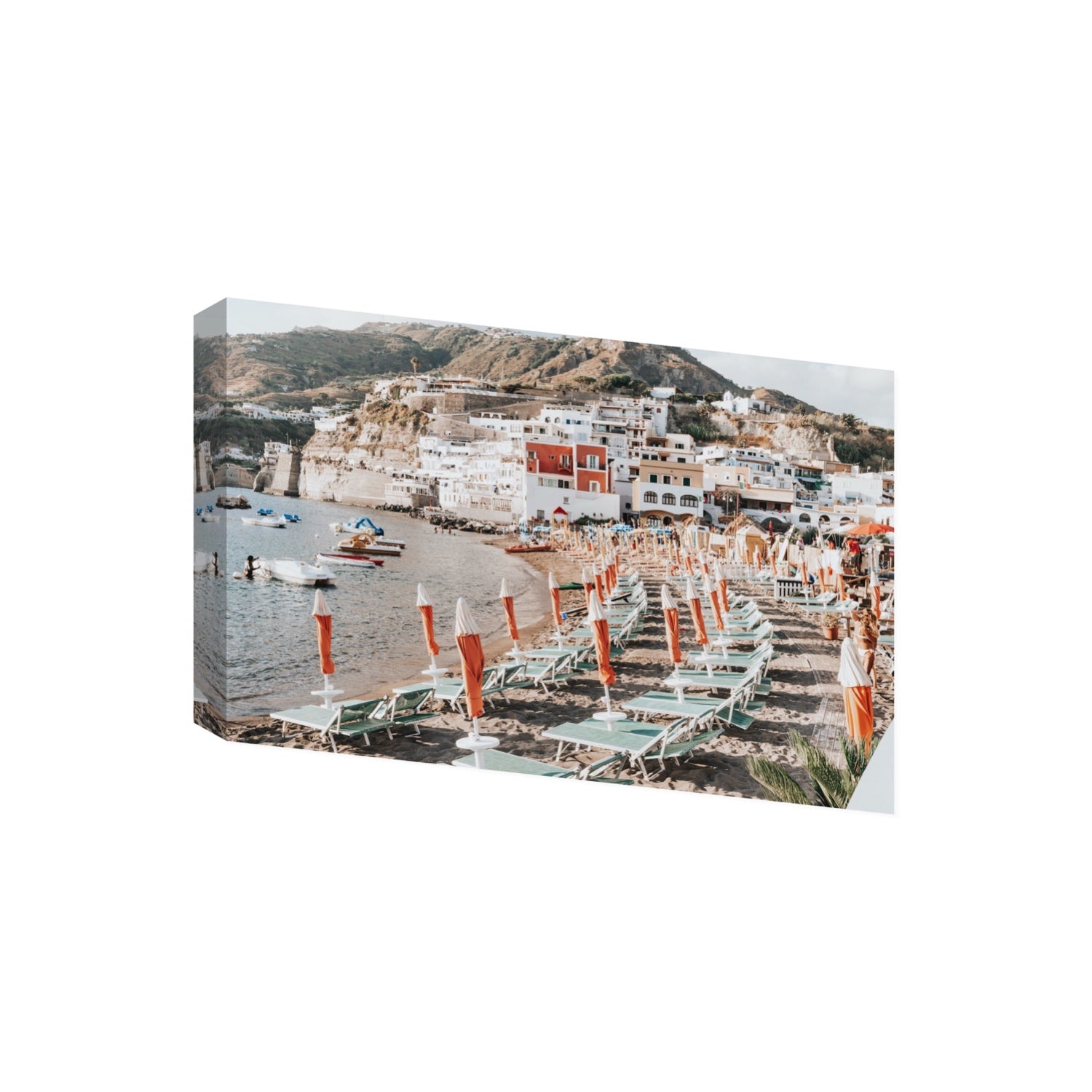 Sole Estivo Ischia Italian coastal wall art Giant stretched canvas print