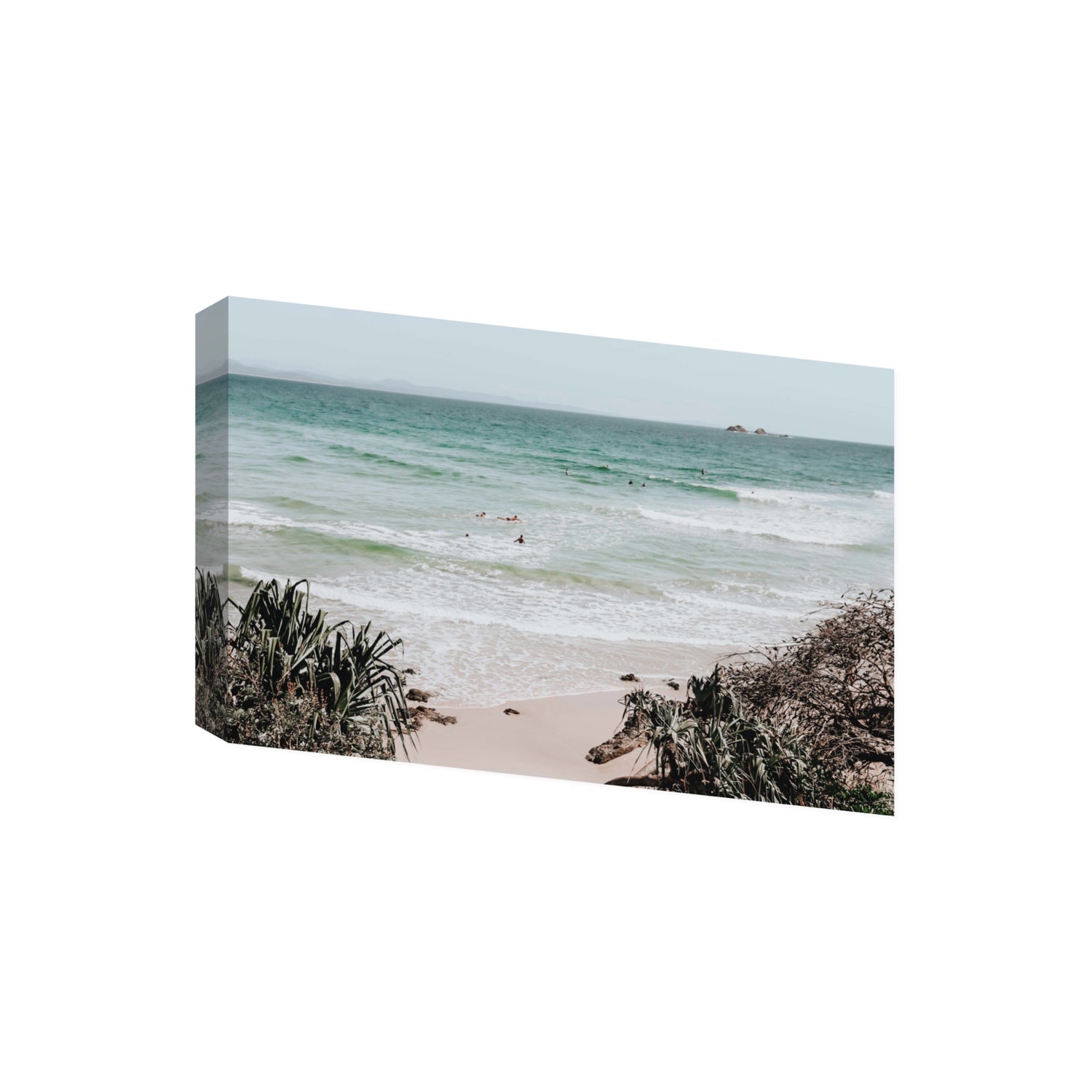 Surf City Byron Bay Surf coastal wall art Giant stretched canvas print