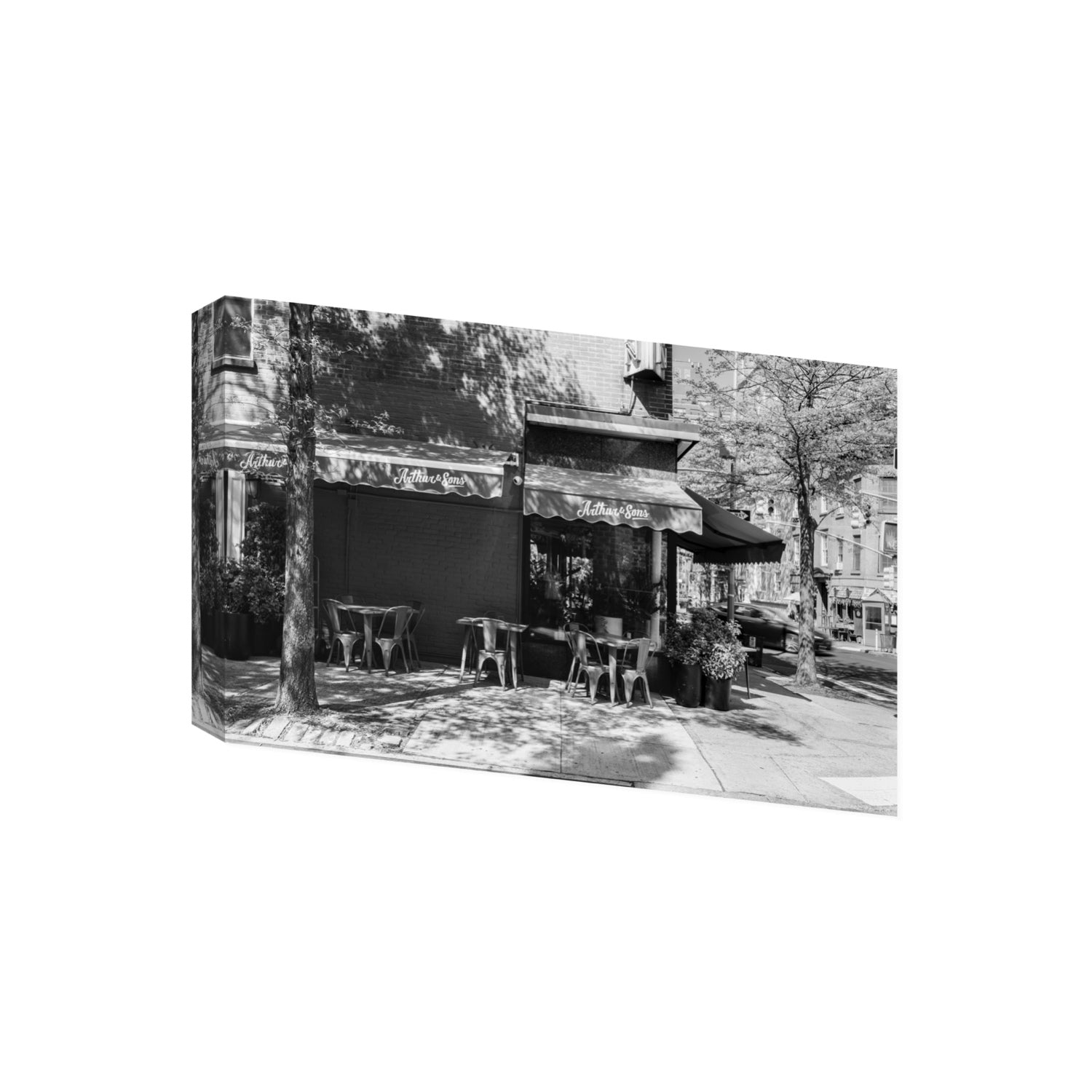 Arthur's Corner New York NYC Restaurant wall art Giant stretched canvas print