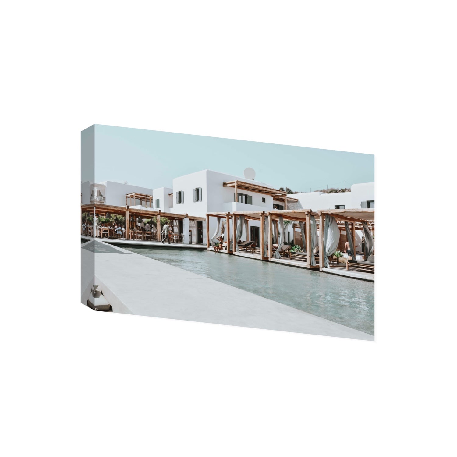 Polytelís Mykonos Greek island wall art Giant stretched canvas print