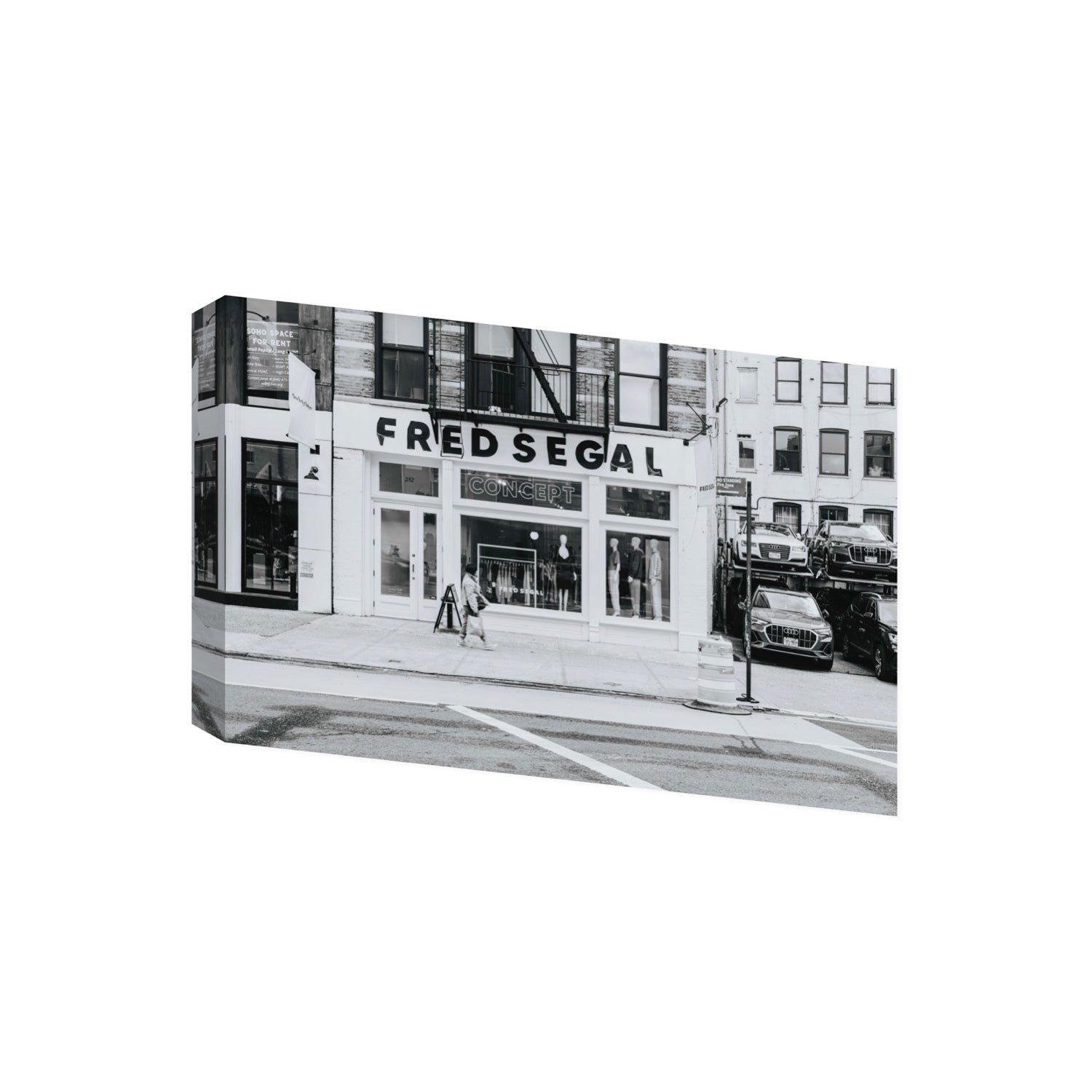 Noir York New York NYC Black & White wall art Giant stretched canvas print
