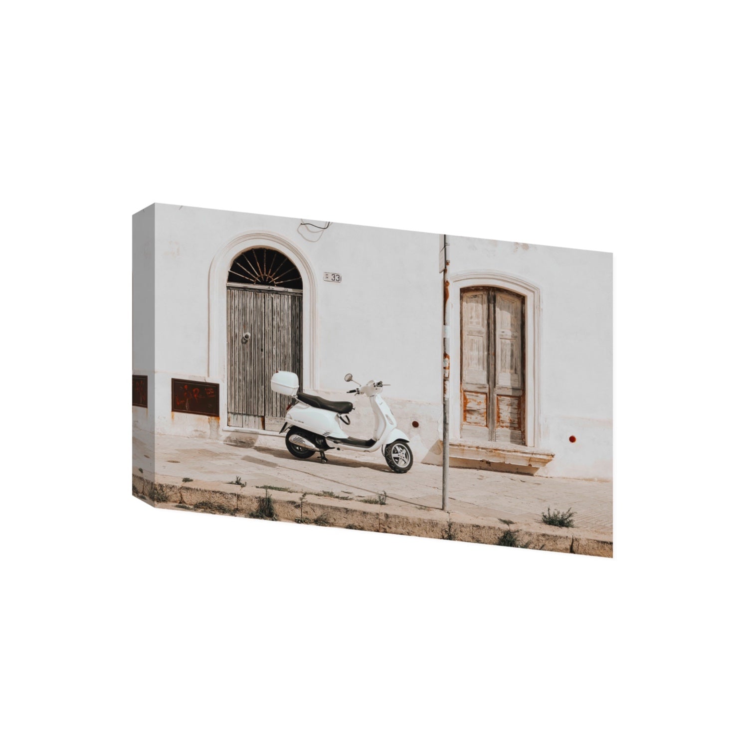 Vespa Nostalgia Puglia Italian wall art Giant stretched canvas print