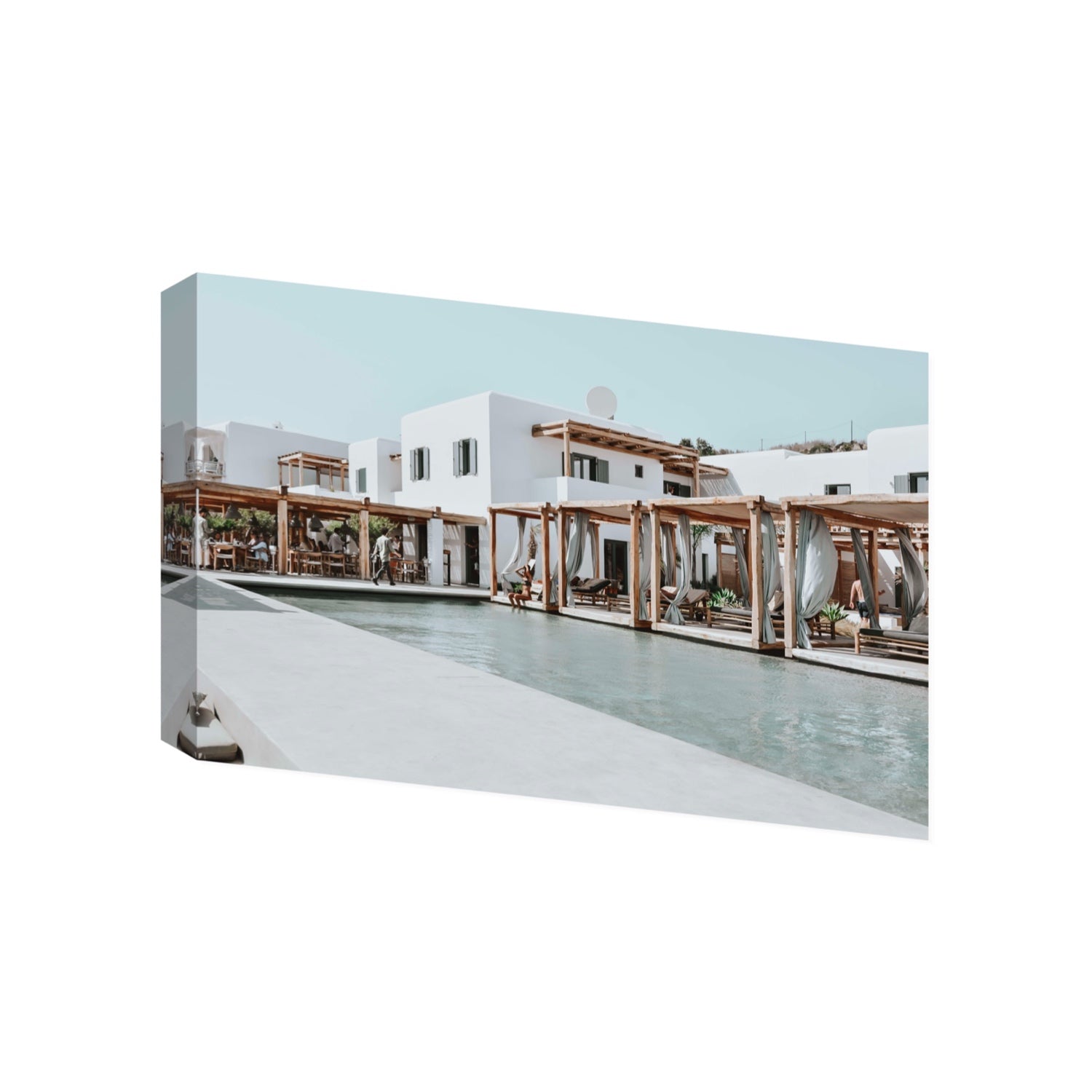 Polytelís Mykonos Greek island wall art Gallery stretched canvas print