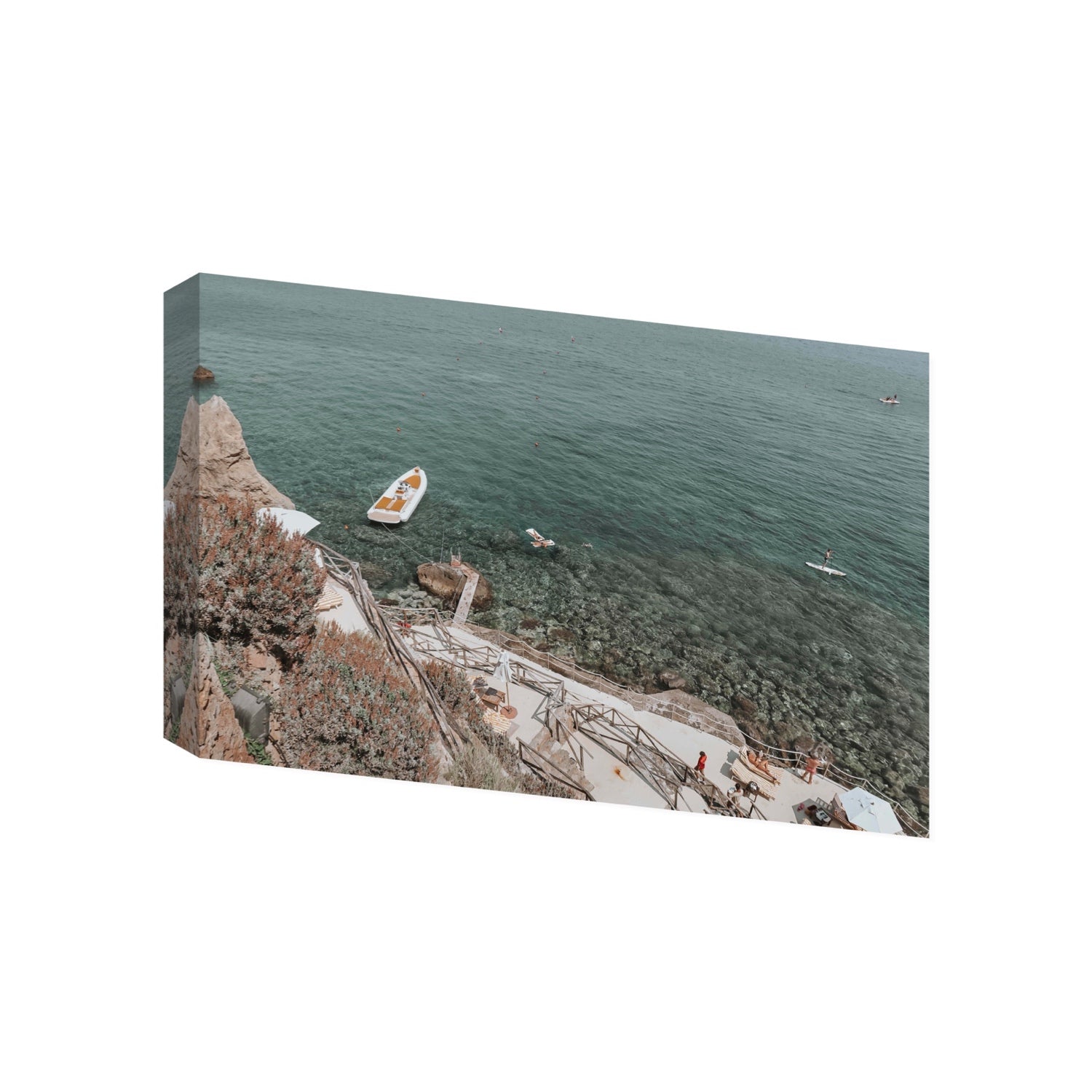 The Lagoon Tuscany coastal Italian wall art Gallery stretched canvas print