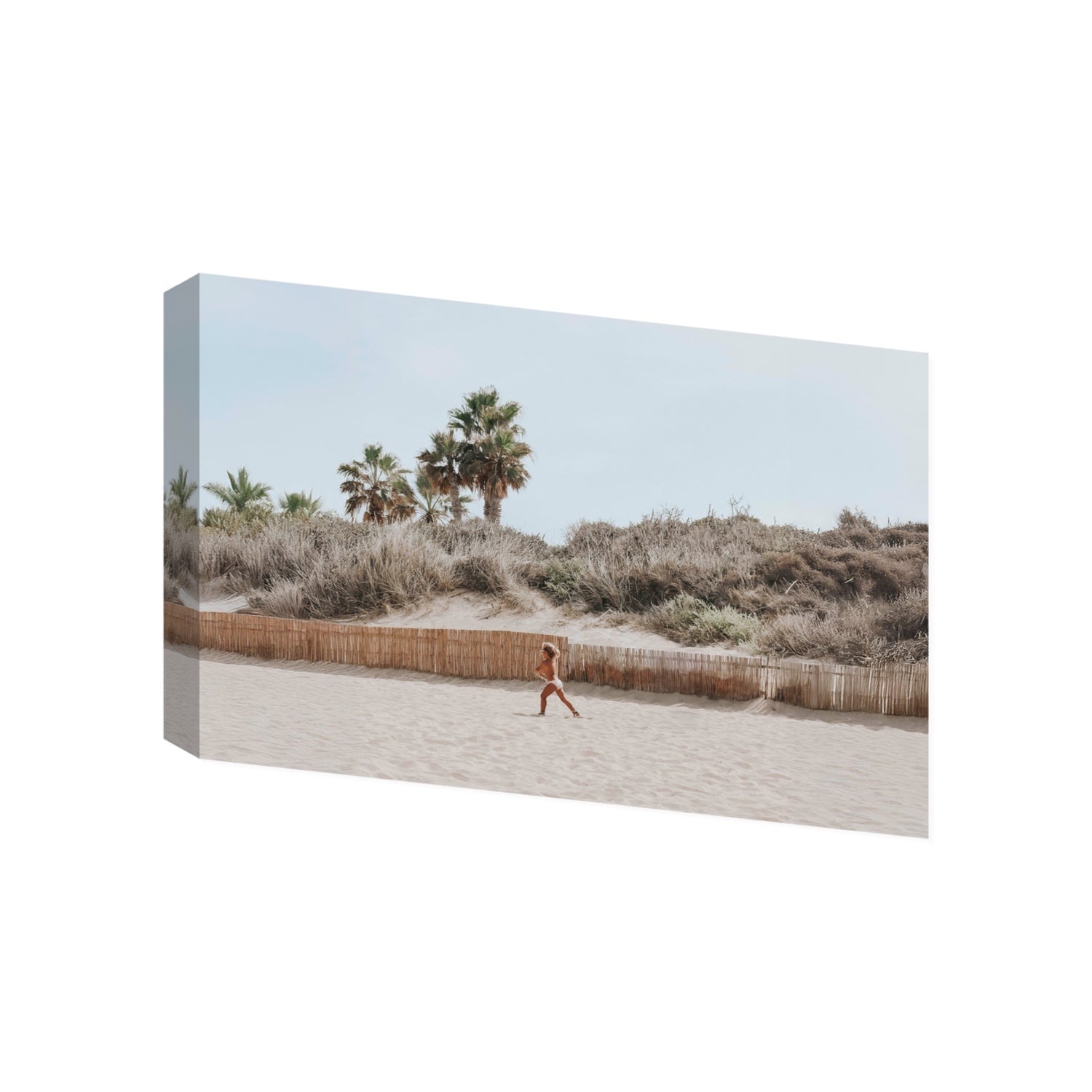Ragazza Da Spiaggia Puglia beach Italian fine art print Gallery stretched canvas print