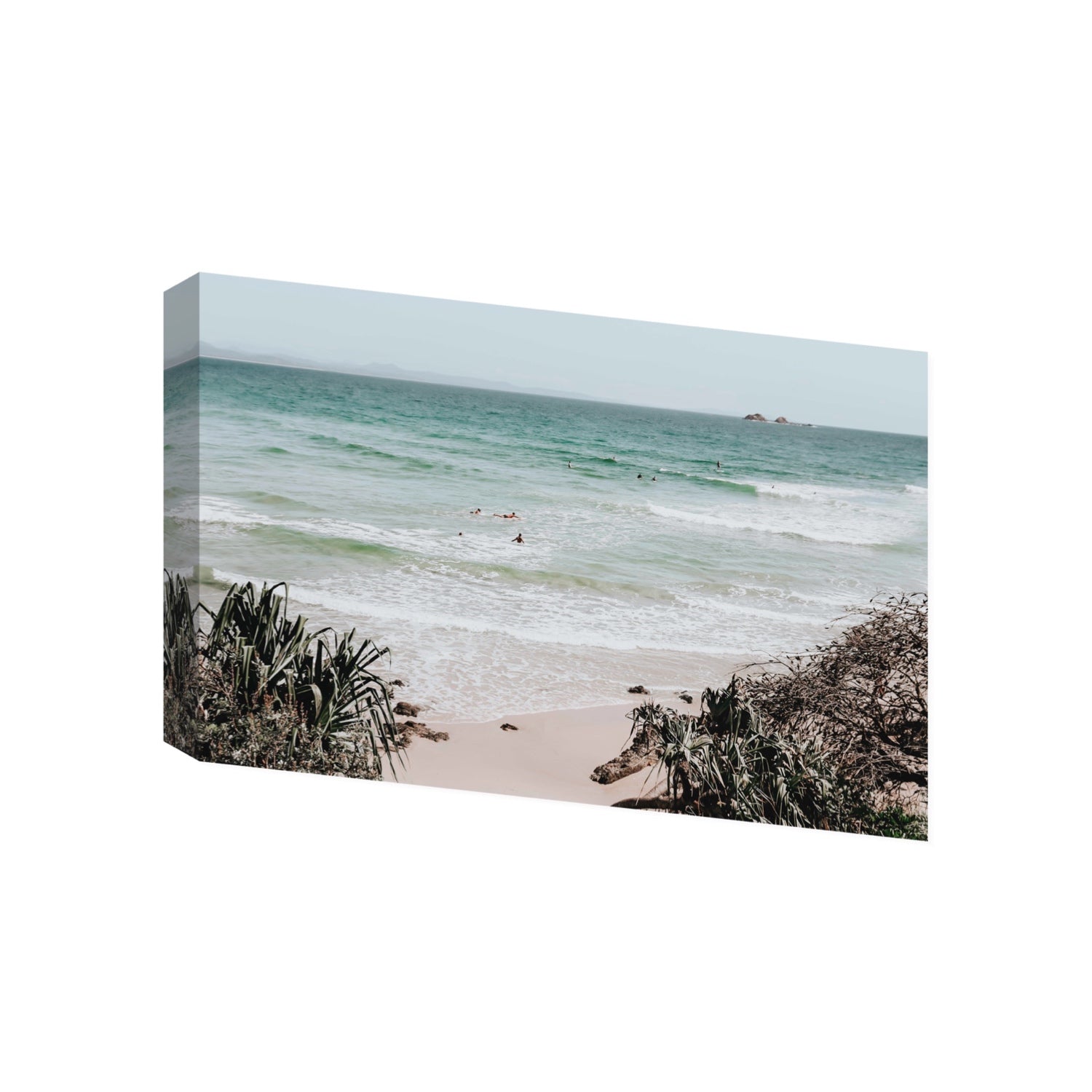 Surf City Byron Bay Surf coastal wall art Gallery stretched canvas print