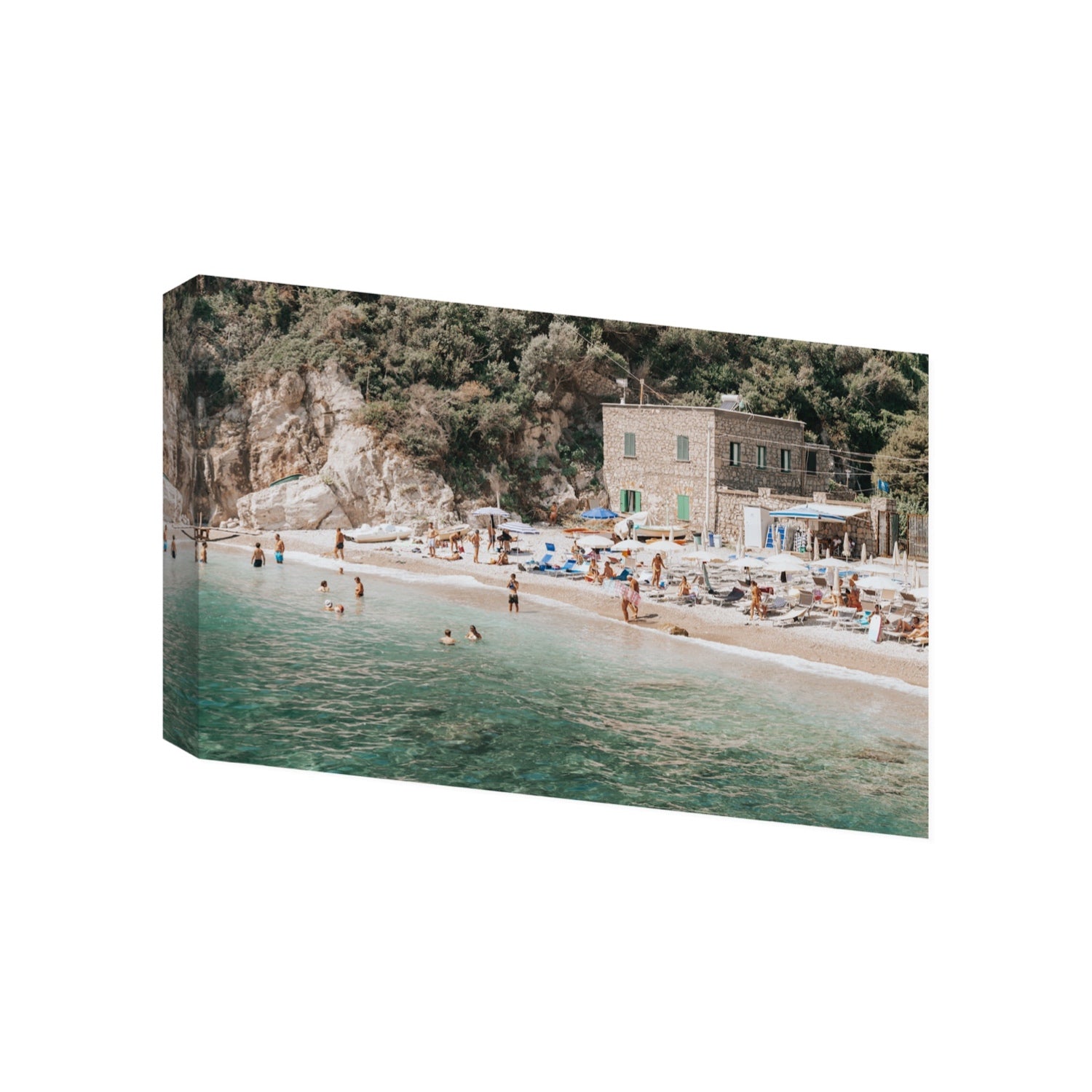 Secluded Sanctuary Nerano Italian Mediterranean decor wall art Gallery stretched canvas print