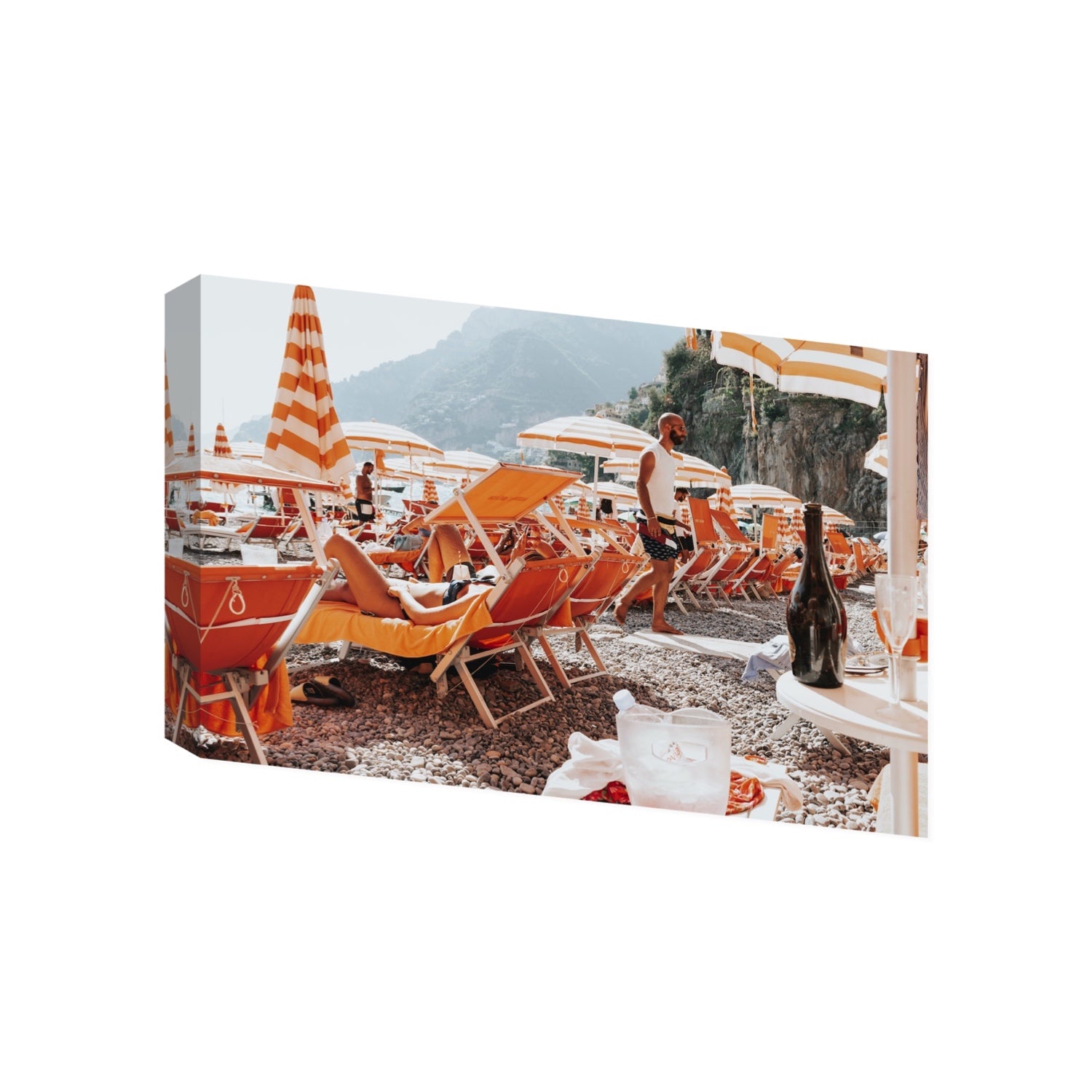 Zesty Shade Positano wall art Gallery stretched canvas print