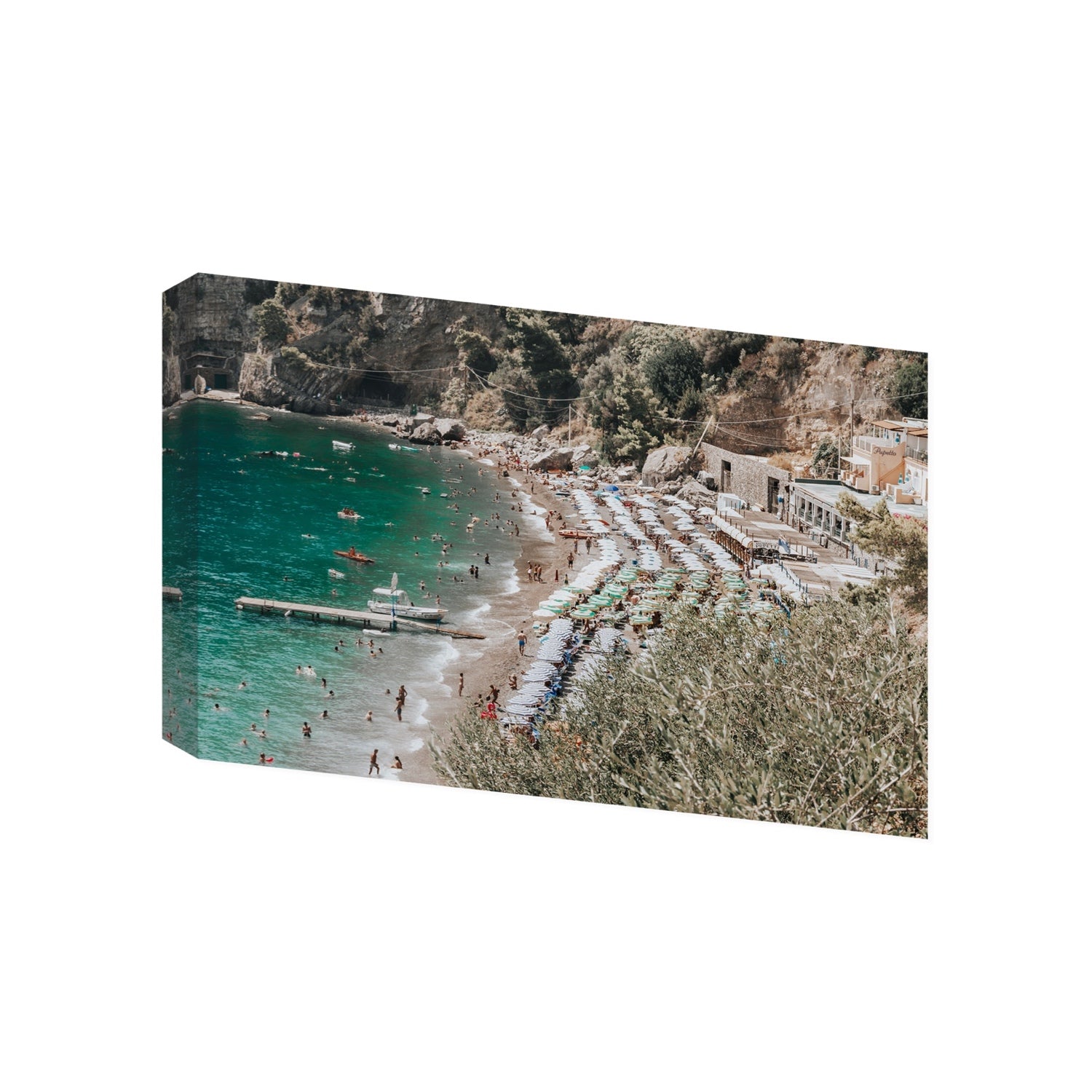 Fornillo Beach fine art print, Positano, Italy, Gallery, Stretched Canvas