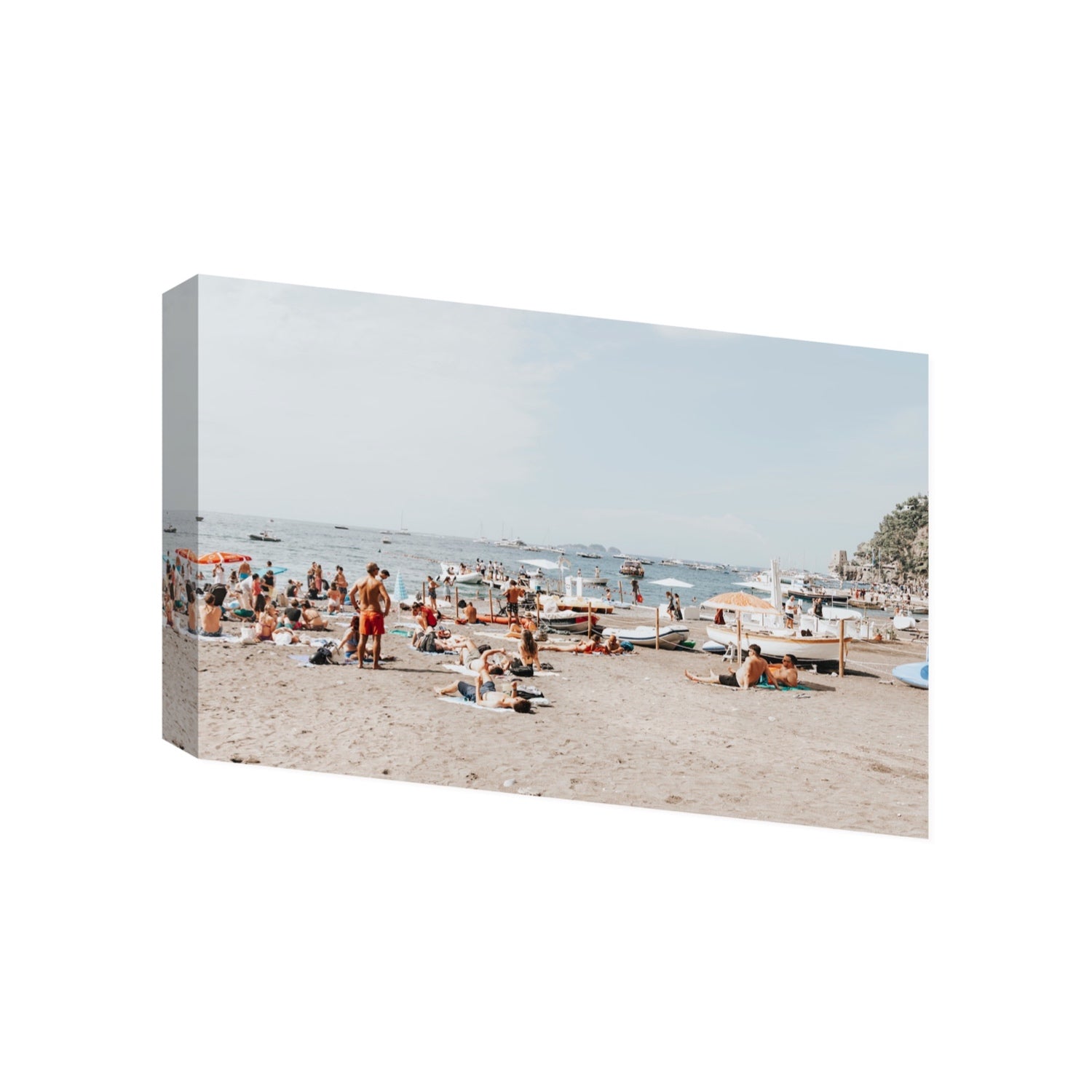 Beachy Vibes fine art print, Positano, Italy, Gallery, Stretched Canvas
