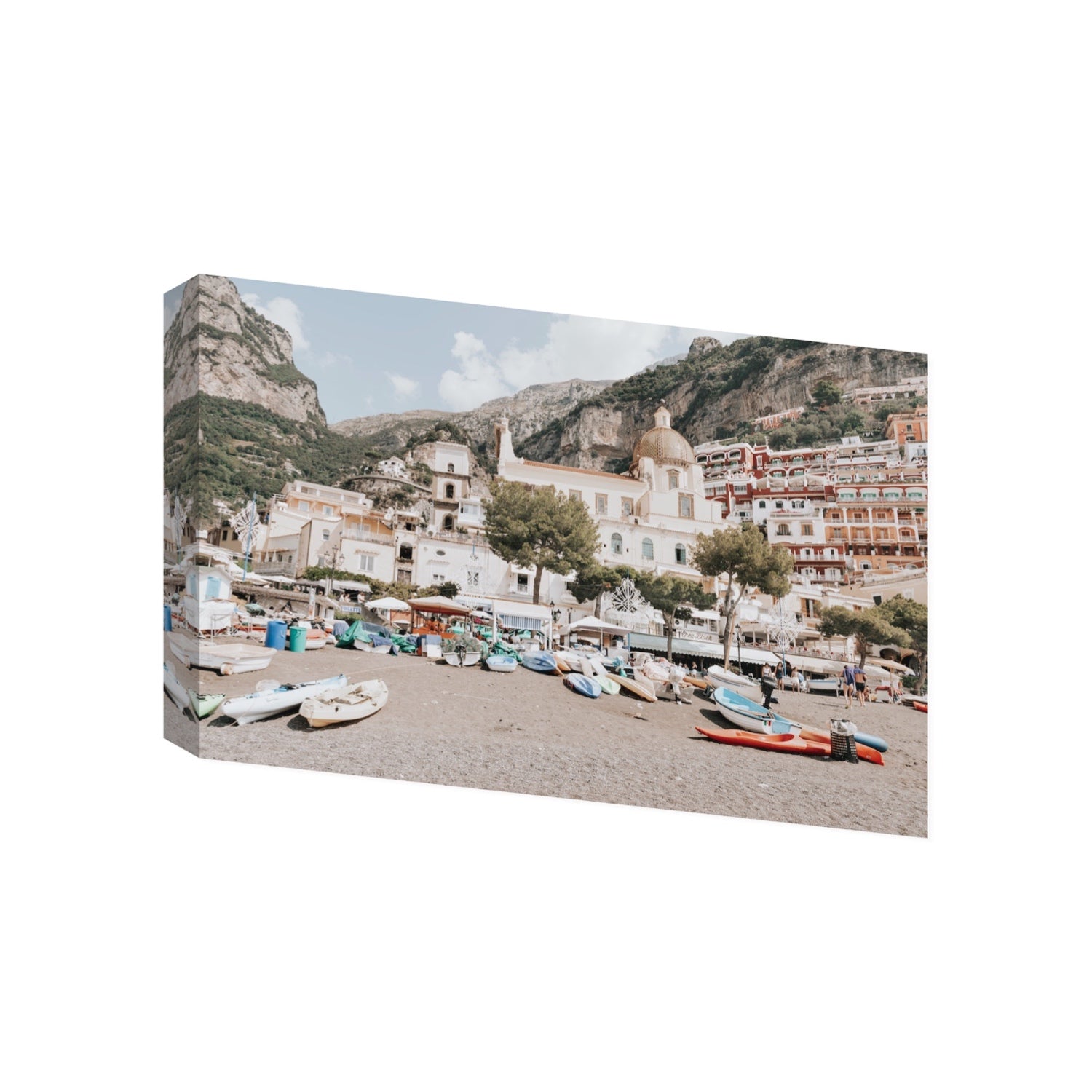 Pastel Paradise fine art print, Positano, Italy, Gallery, Stretched Canvas