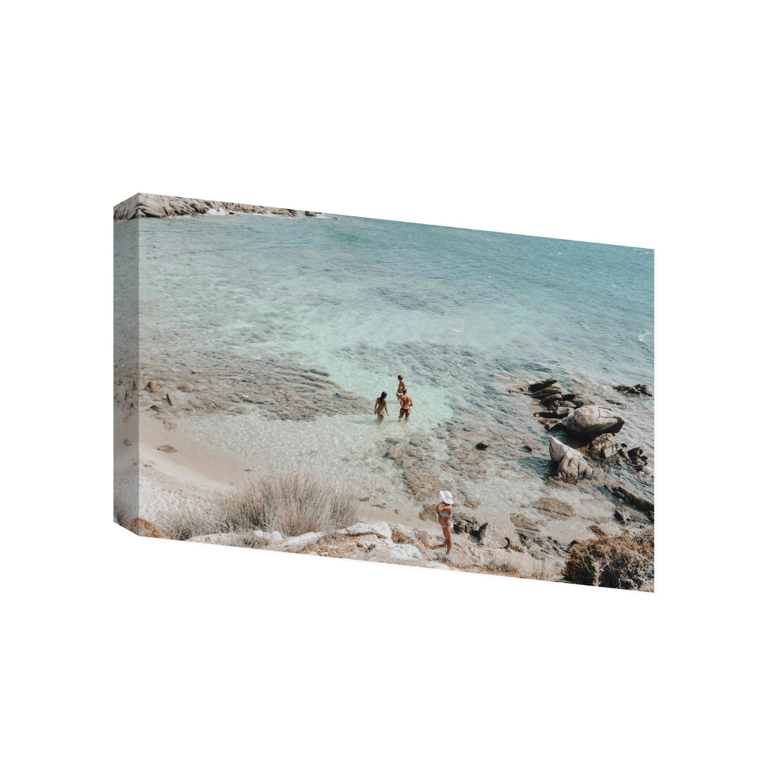 Easy On The Eyes Mykonos Greek island wall art Gallery stretched canvas print