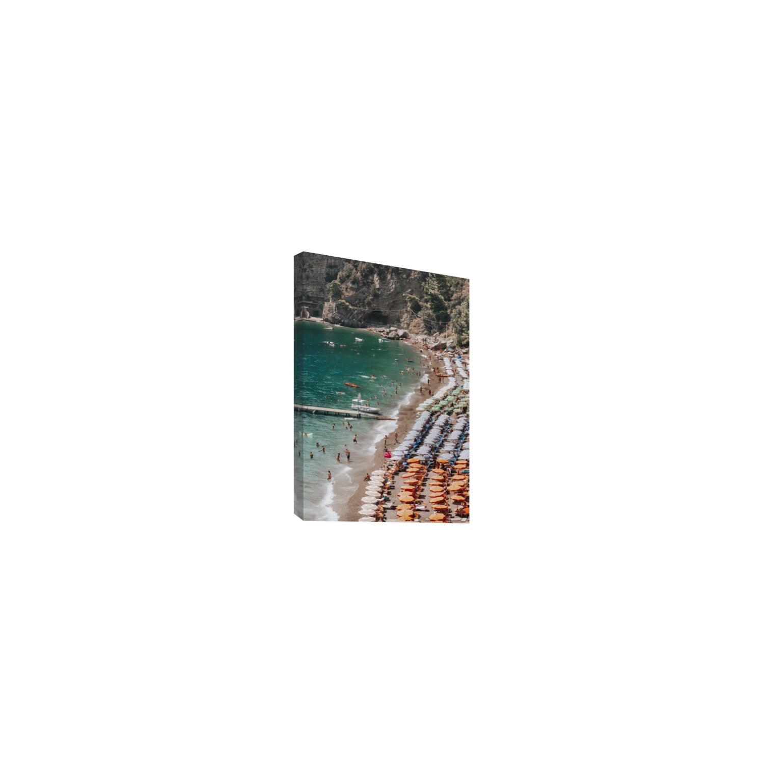 Ocean's Playground Positano decor wall art Small stretched canvas print