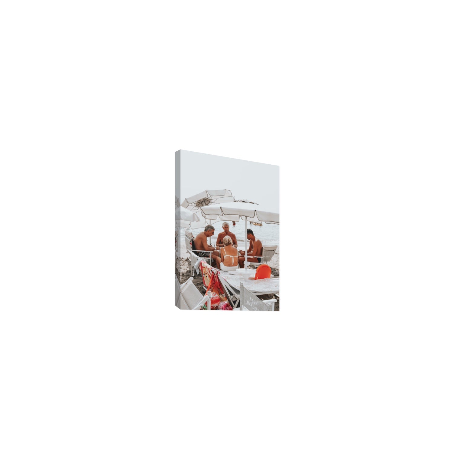 Luck Of The Draw fine art print, Alassio, Italy, Small, Stretched Canvas