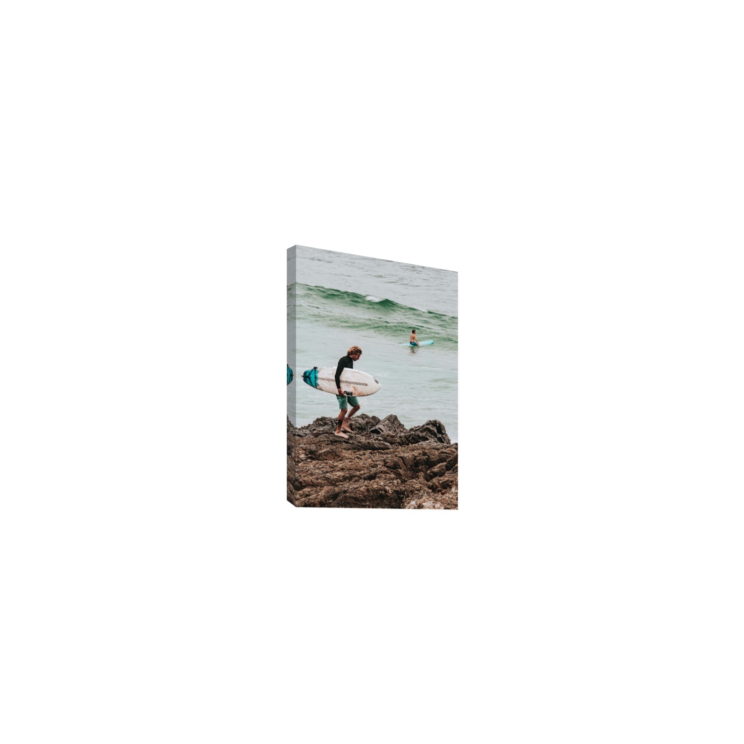 Not All Who Wander Are Lost Byron Bay Surf wall art Small stretched canvas print