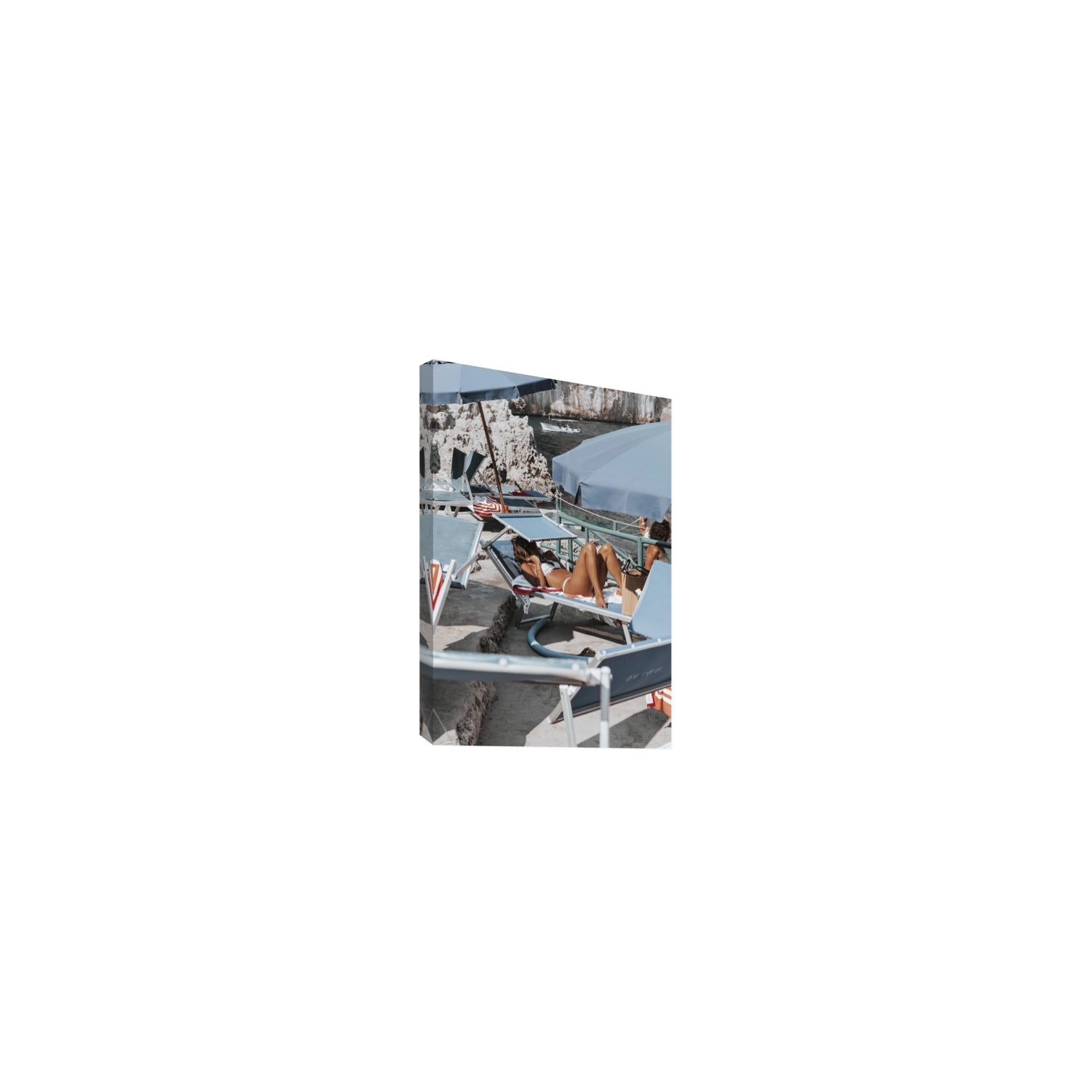 Beach Babe fine art print, Capri, Italy, Small, Stretched Canvas