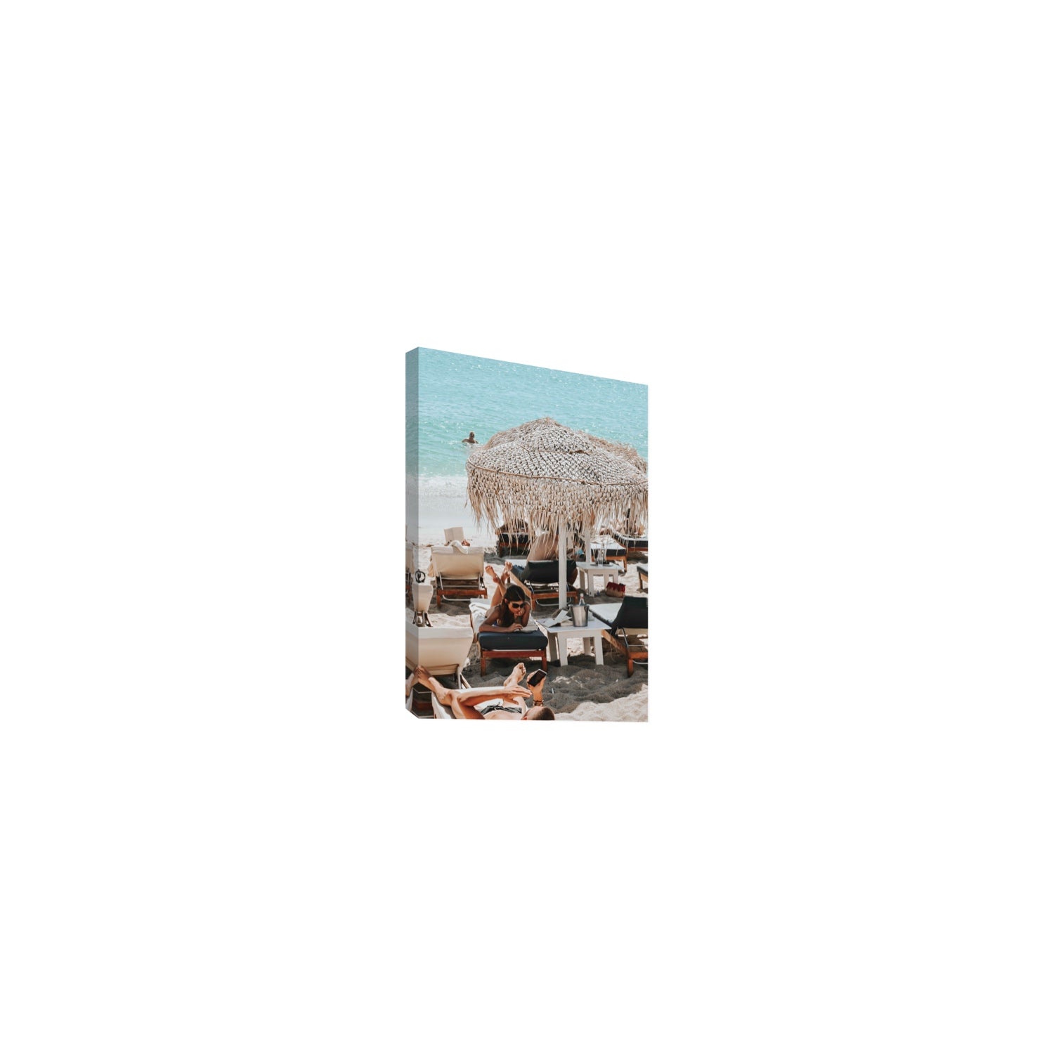 In The Zone Mykonos Greek island wall art Small stretched canvas print