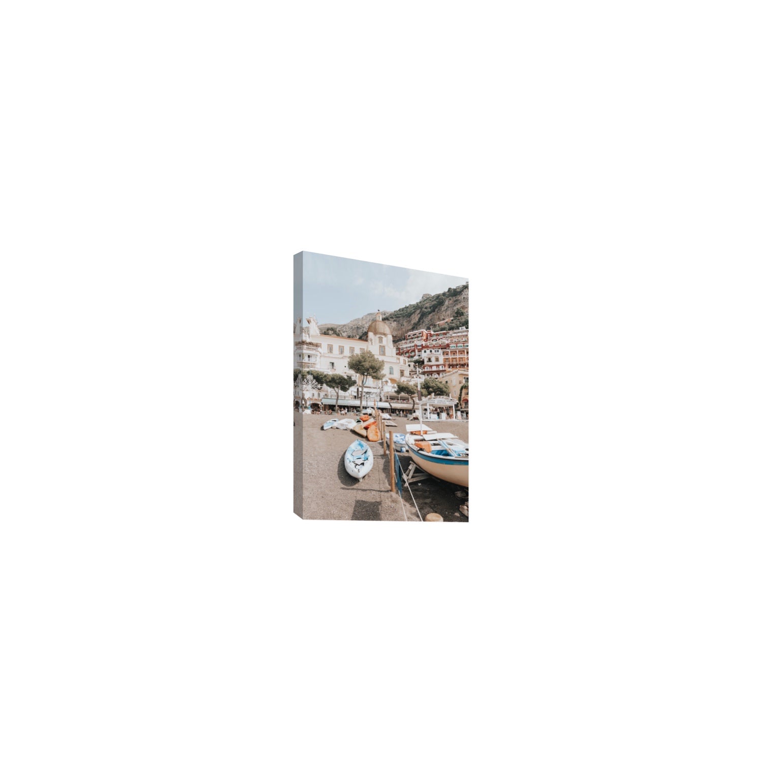 Seaside Hues Positano wall art Small stretched canvas print