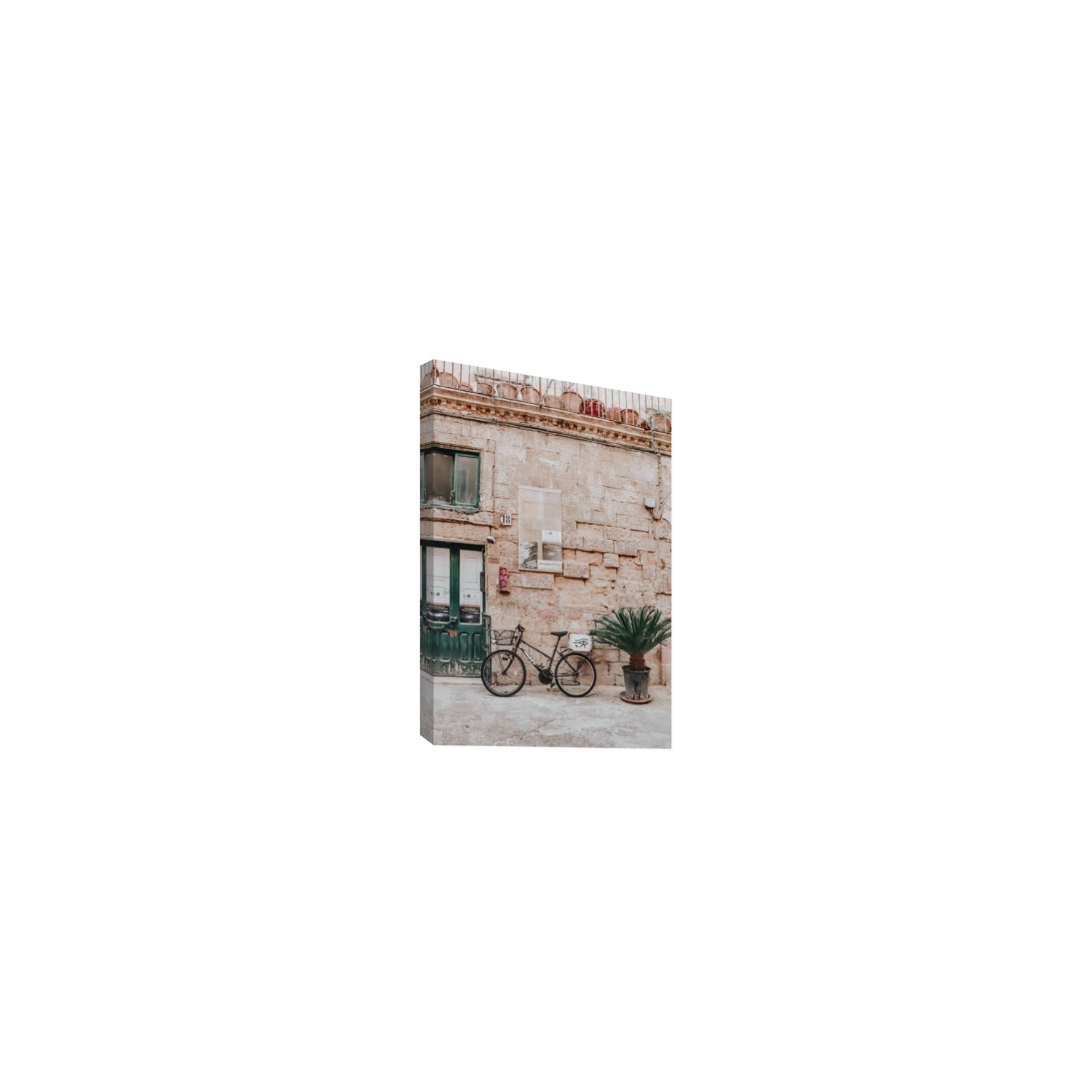 Salento Streets Puglia Lecce Italian wall art Small stretched canvas print