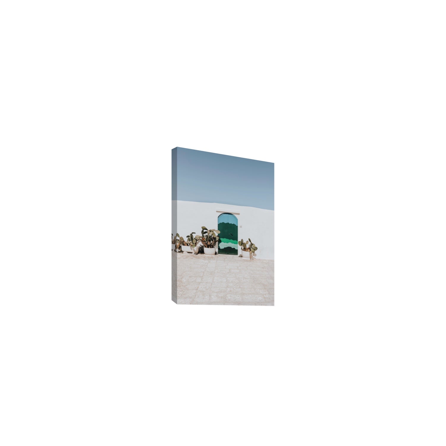 Imaginary Exit Puglia Mediterranean wall art Small stretched canvas print