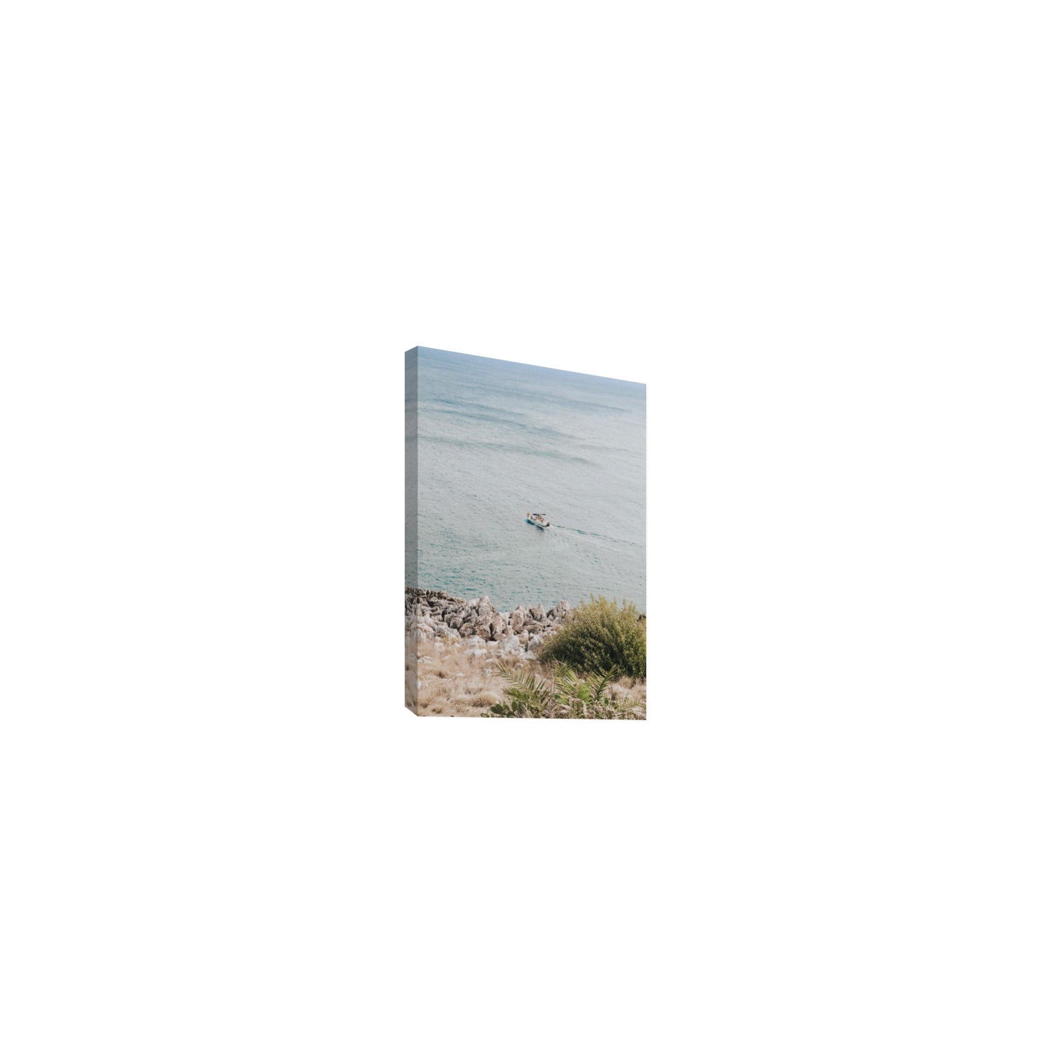 Puglian Departure Puglia coastal Italian wall art Small stretched canvas print