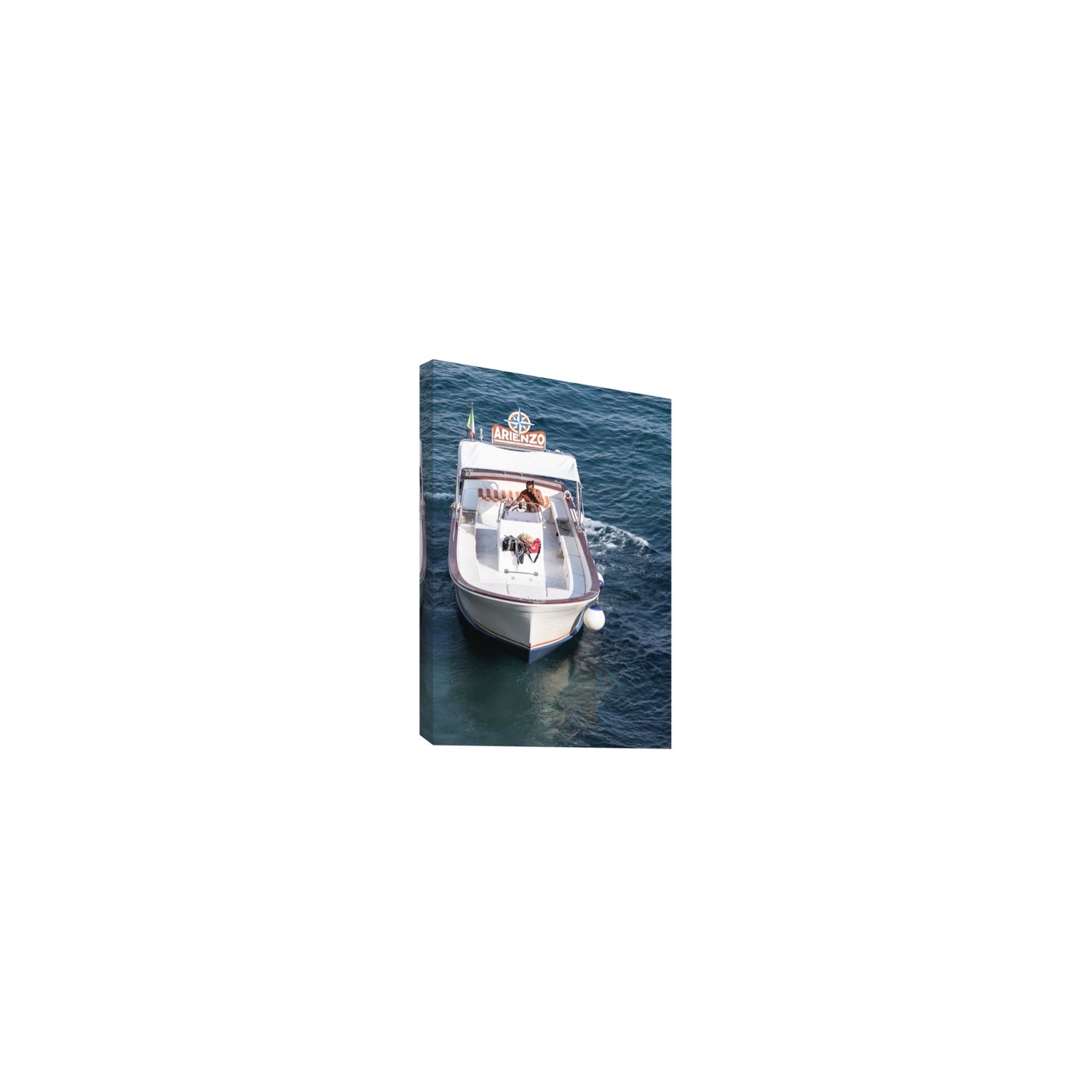 Pilota di Motoscafo fine art print, Positano, Italy, Small, Stretched Canvas