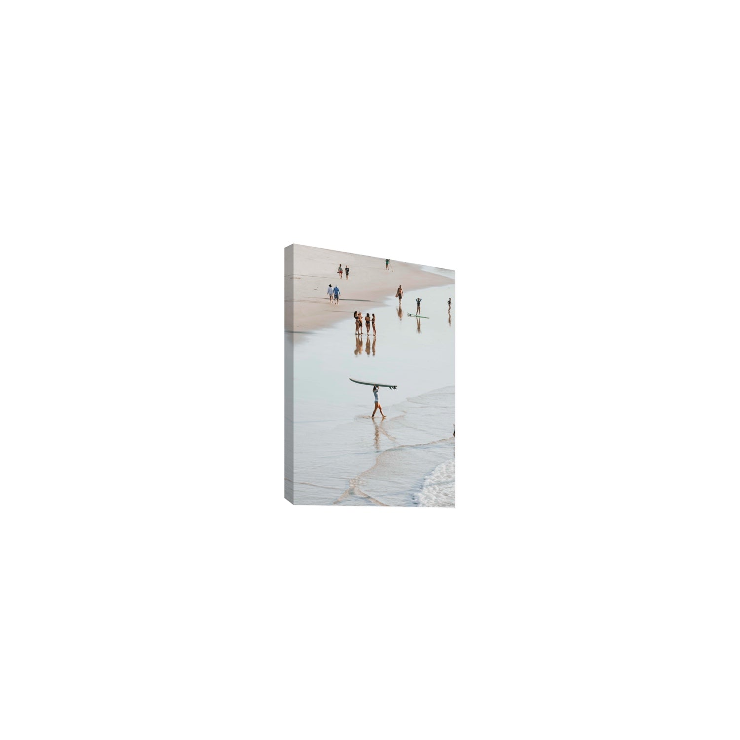 Bailey Byron Bay beach coastal decor wall art Small stretched canvas print