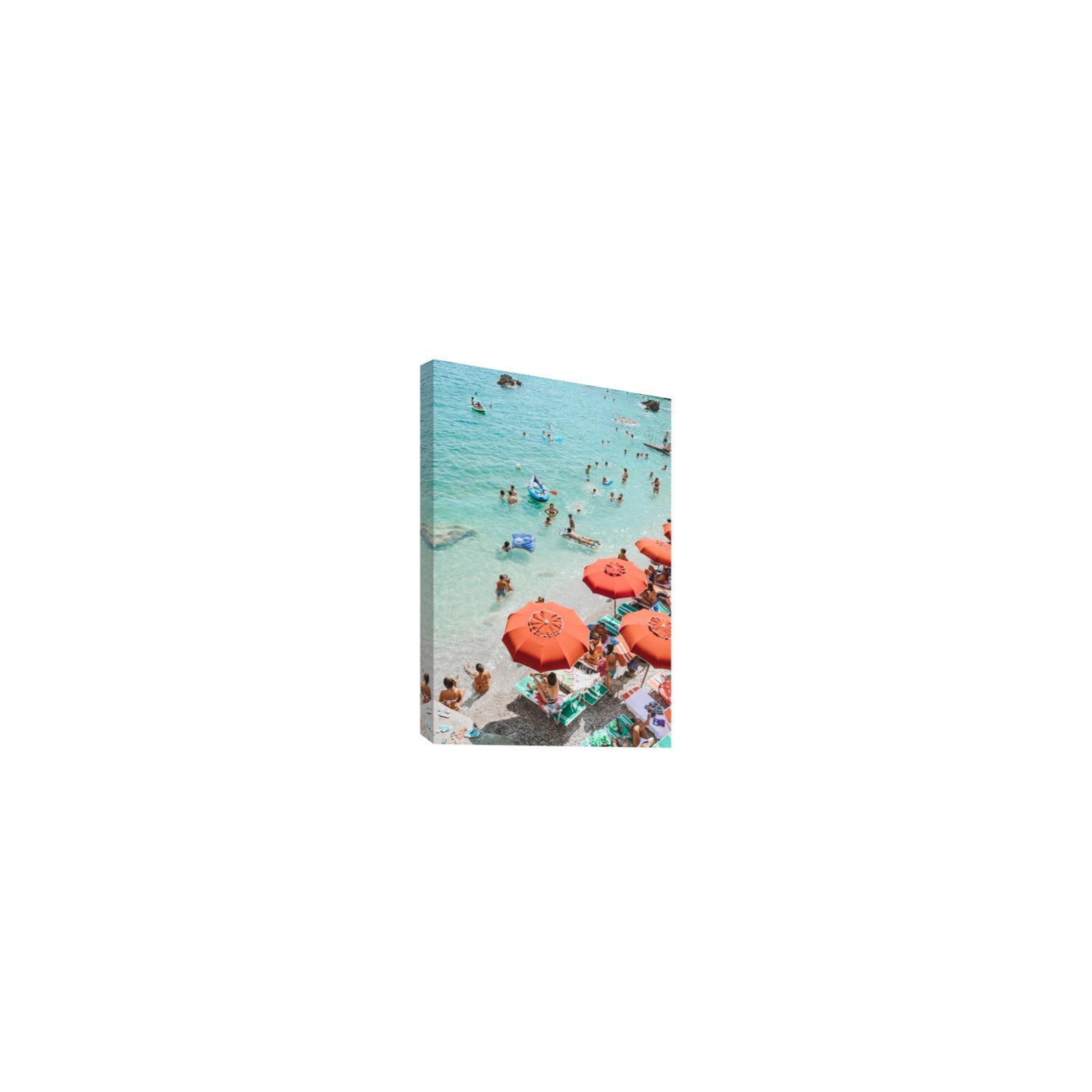 Easy Street Capri Italian beach wall art Small stretched canvas print
