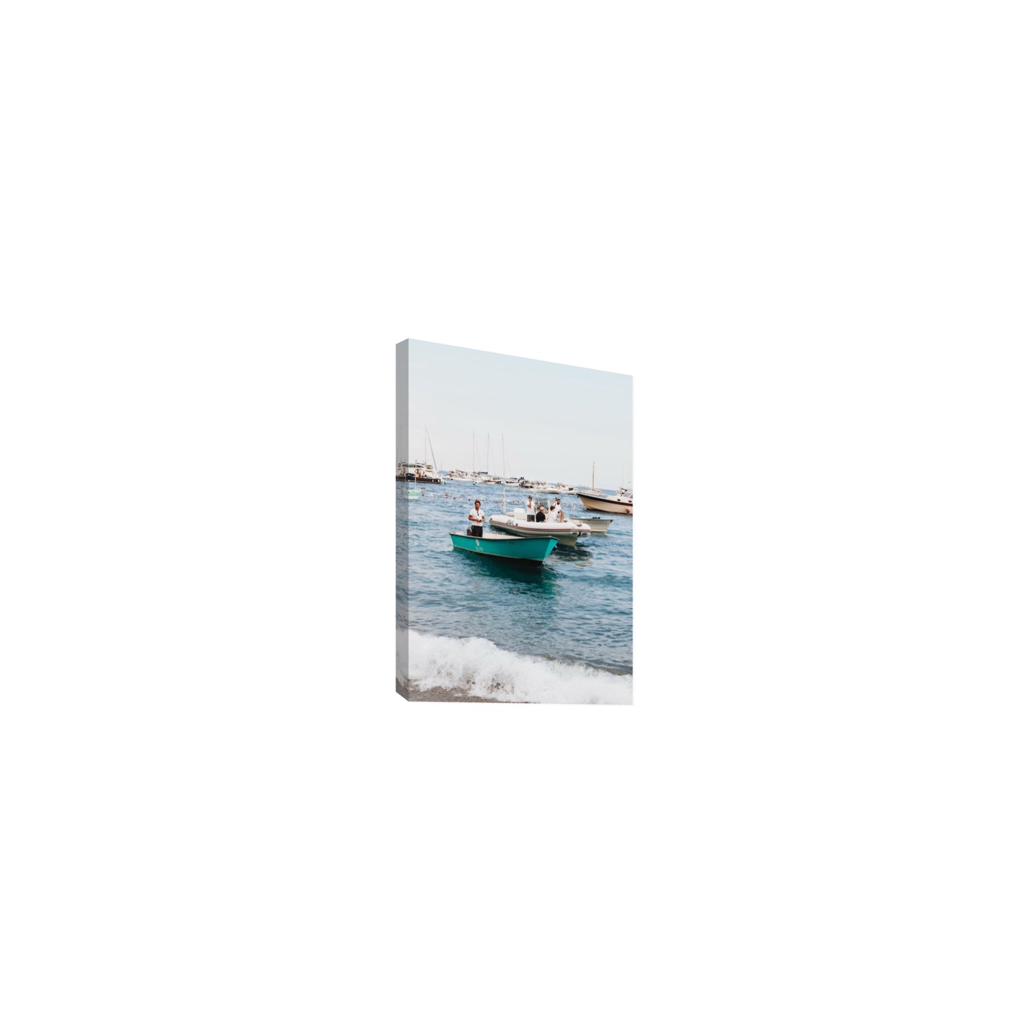 Twilight Tenders Positano wall art Small stretched canvas print