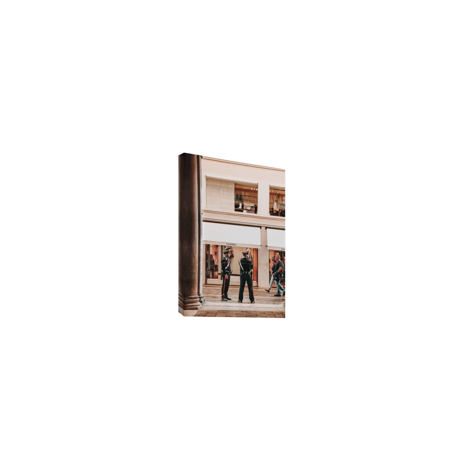 Style Police Venice Italian wall art Small stretched canvas print