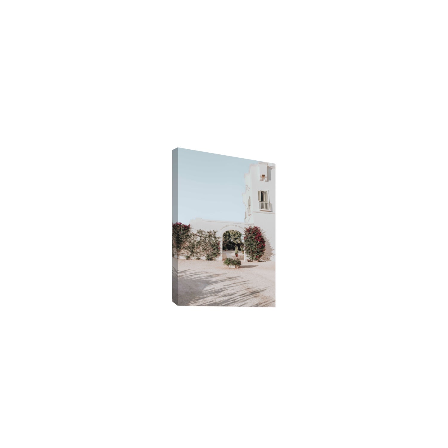 Villa Retreat fine art print, Puglia, Italy, Small, Stretched Canvas