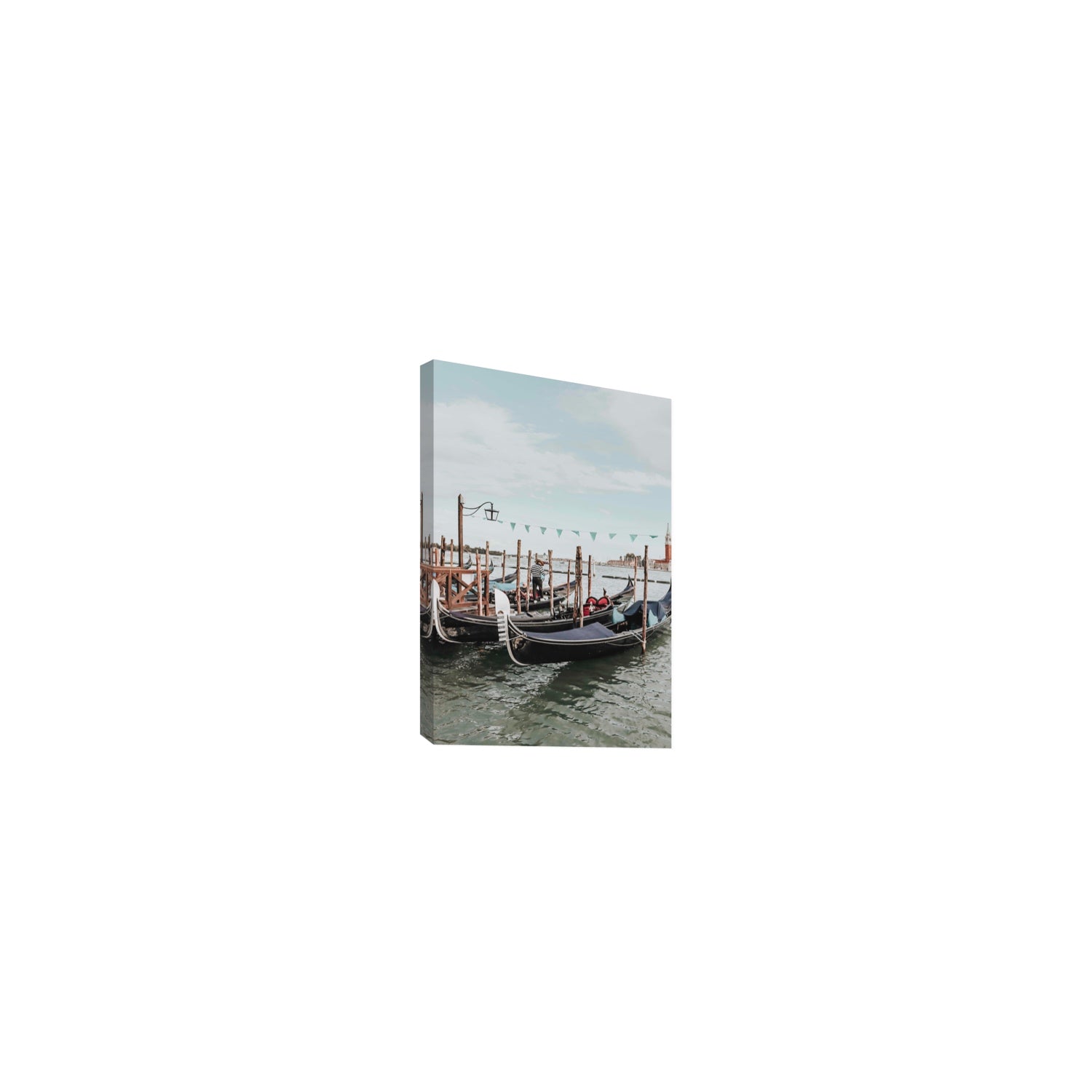 The Gondolier Venice Gondola Italian wall art Small stretched canvas print