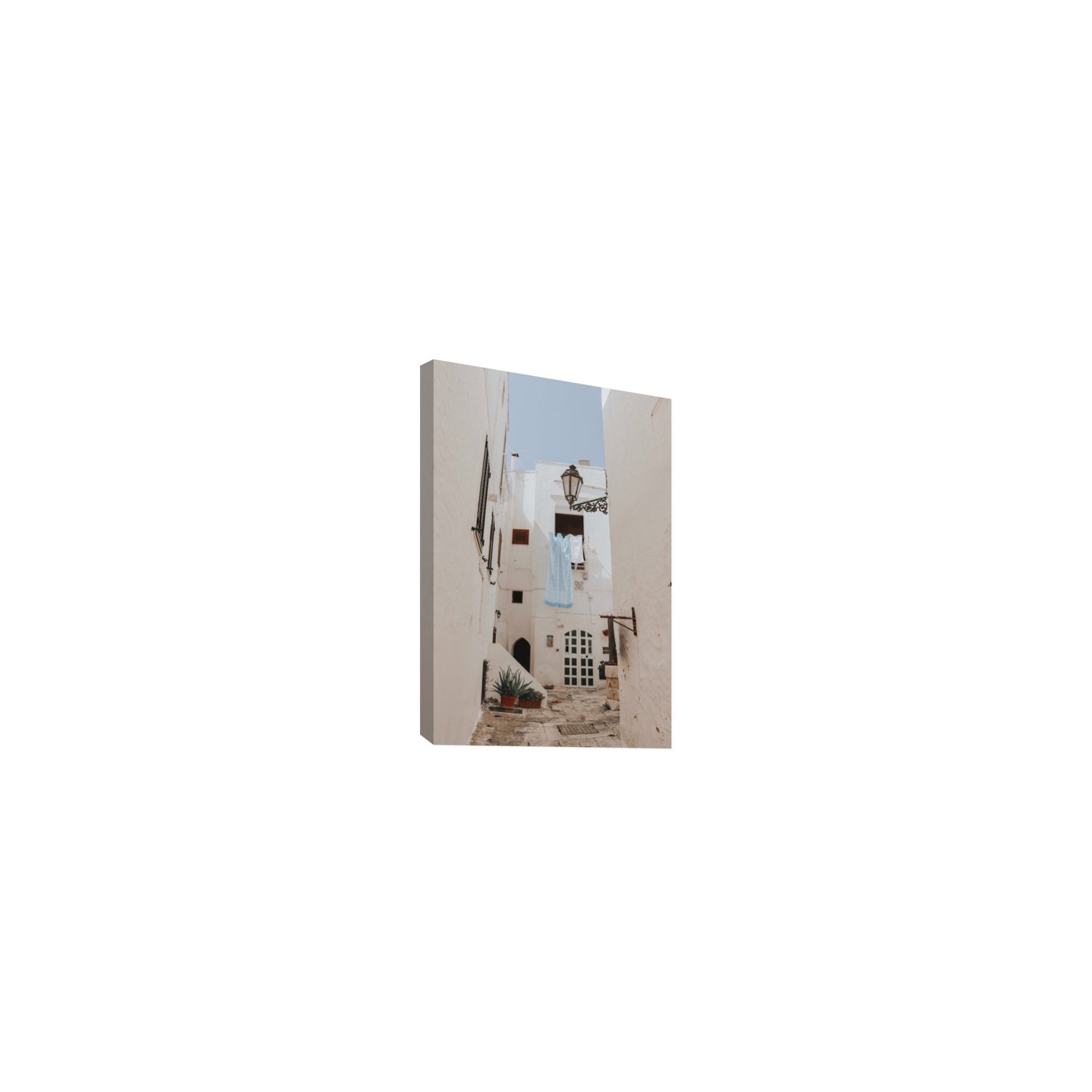 Laundry Day fine art print, Puglia, Italy, Small, Stretched Canvas
