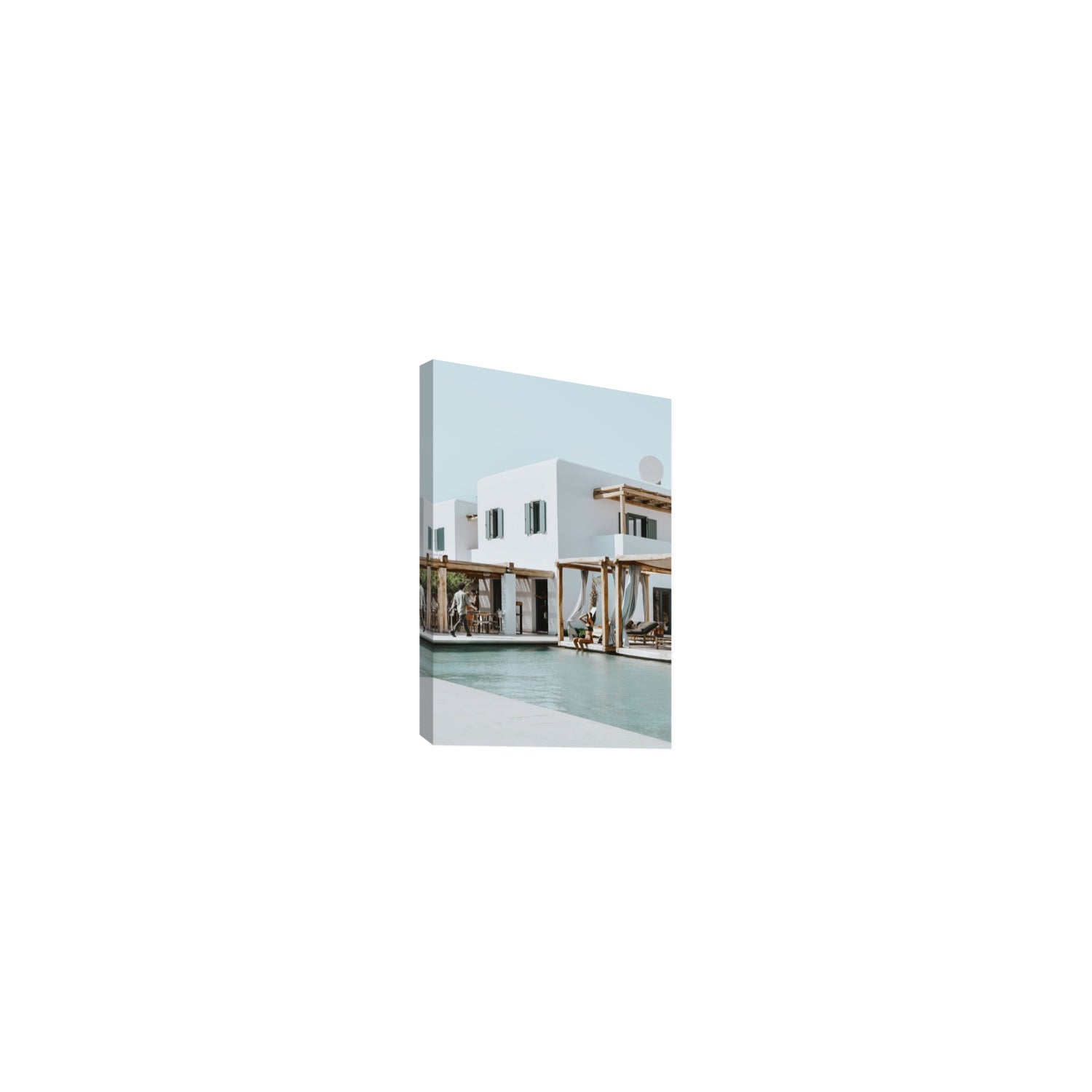 Aphrodite Mykonos Greek island wall art Small stretched canvas print