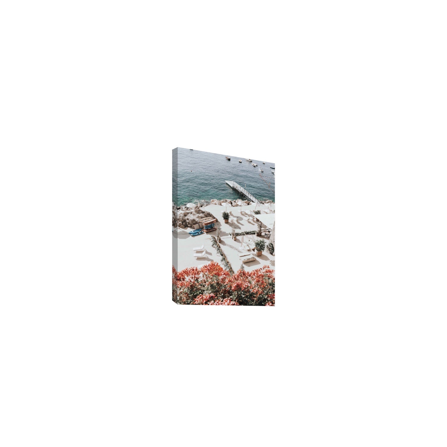 A Work of Art Amalfi coastal wall art Small stretched canvas print