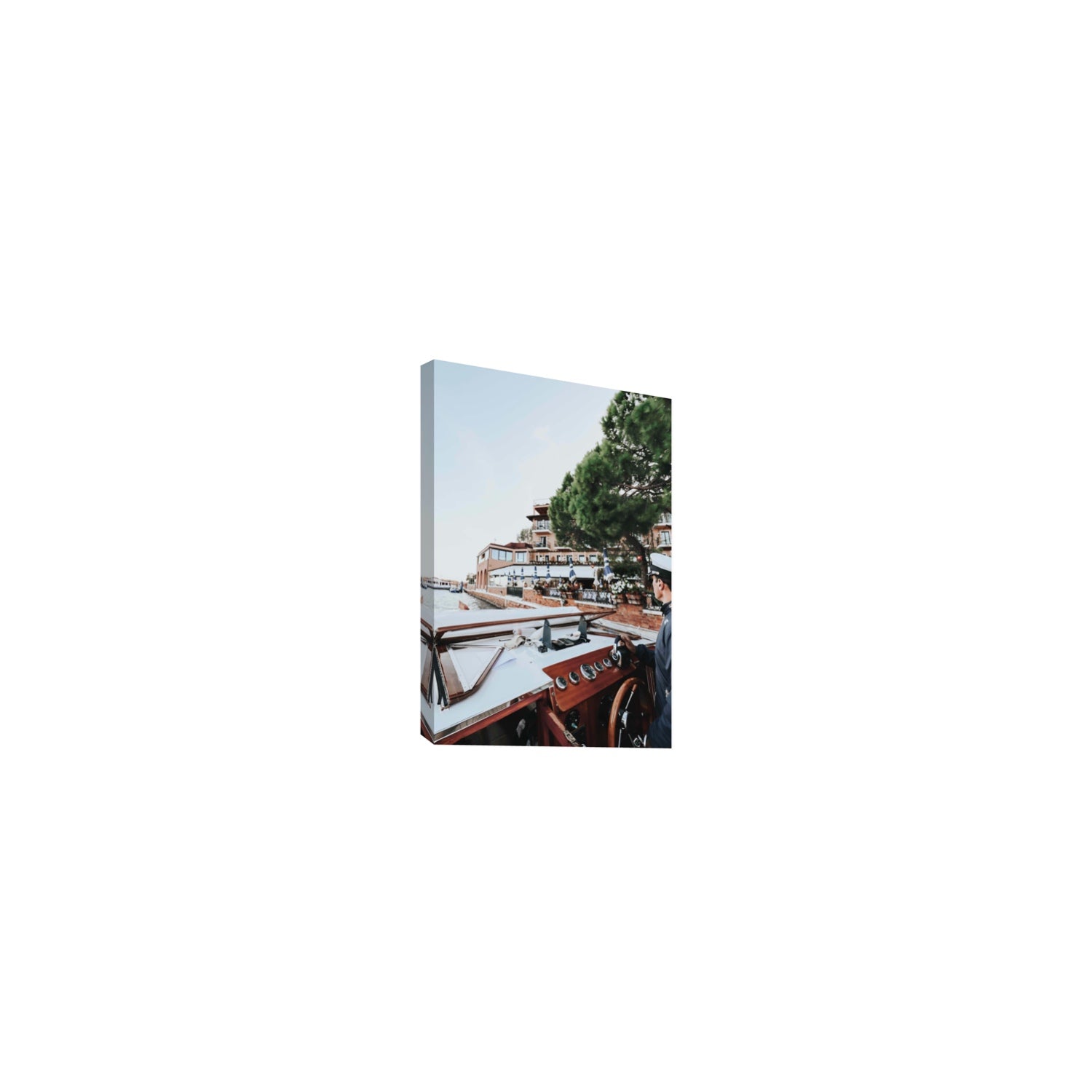The Driver Venice Canal Italian wall art Small stretched canvas print