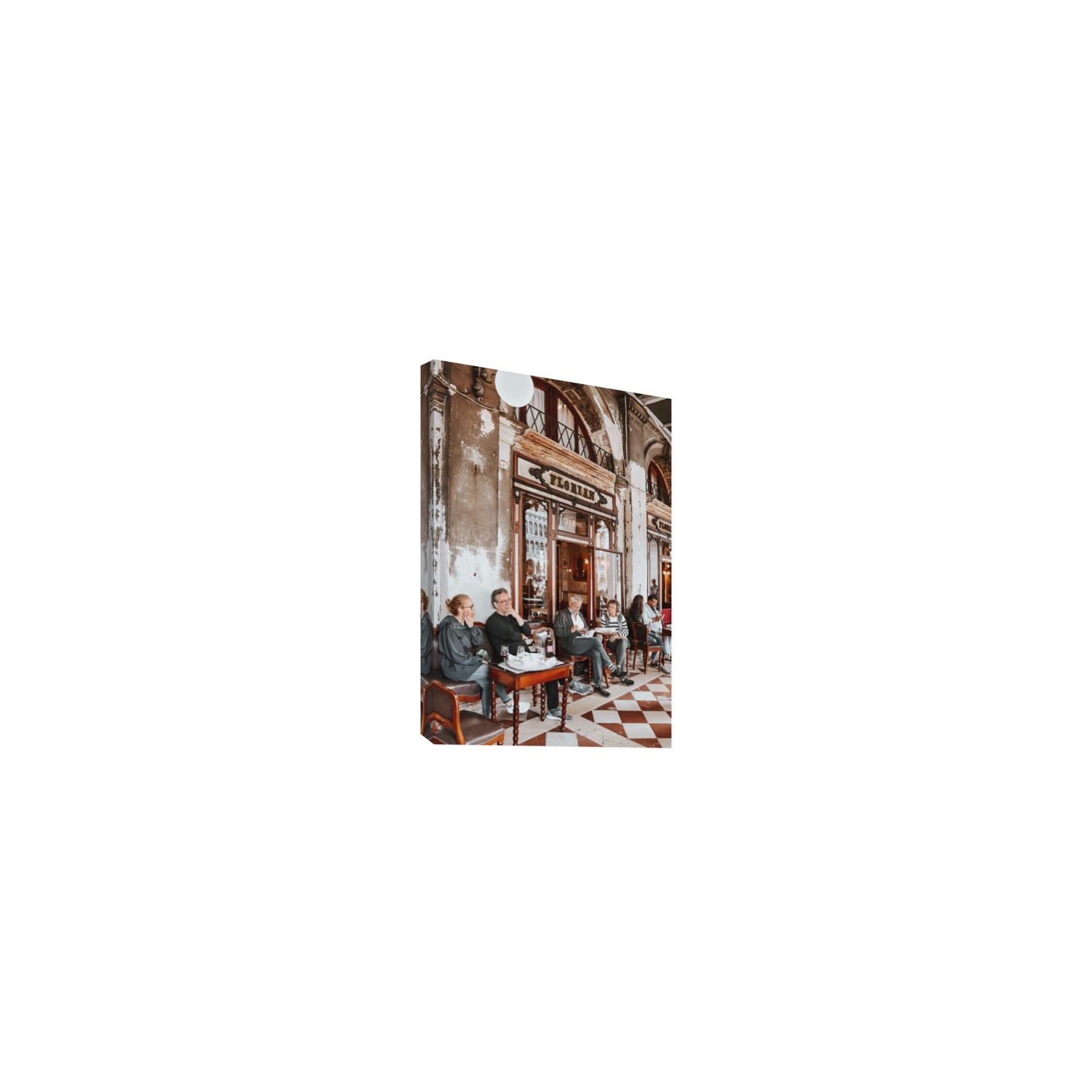 Tea Room Venice Italian wall art Small stretched canvas print