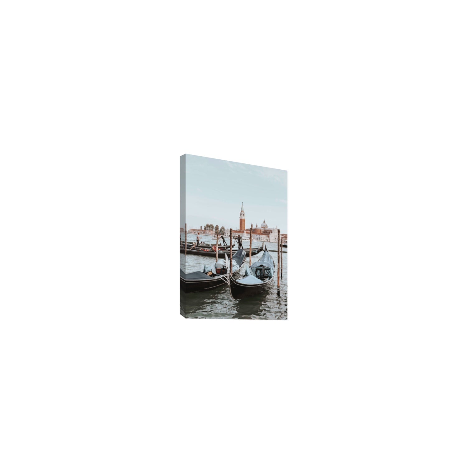 Italian Commute Venice Italian Mediterranean decor wall art Small stretched canvas print