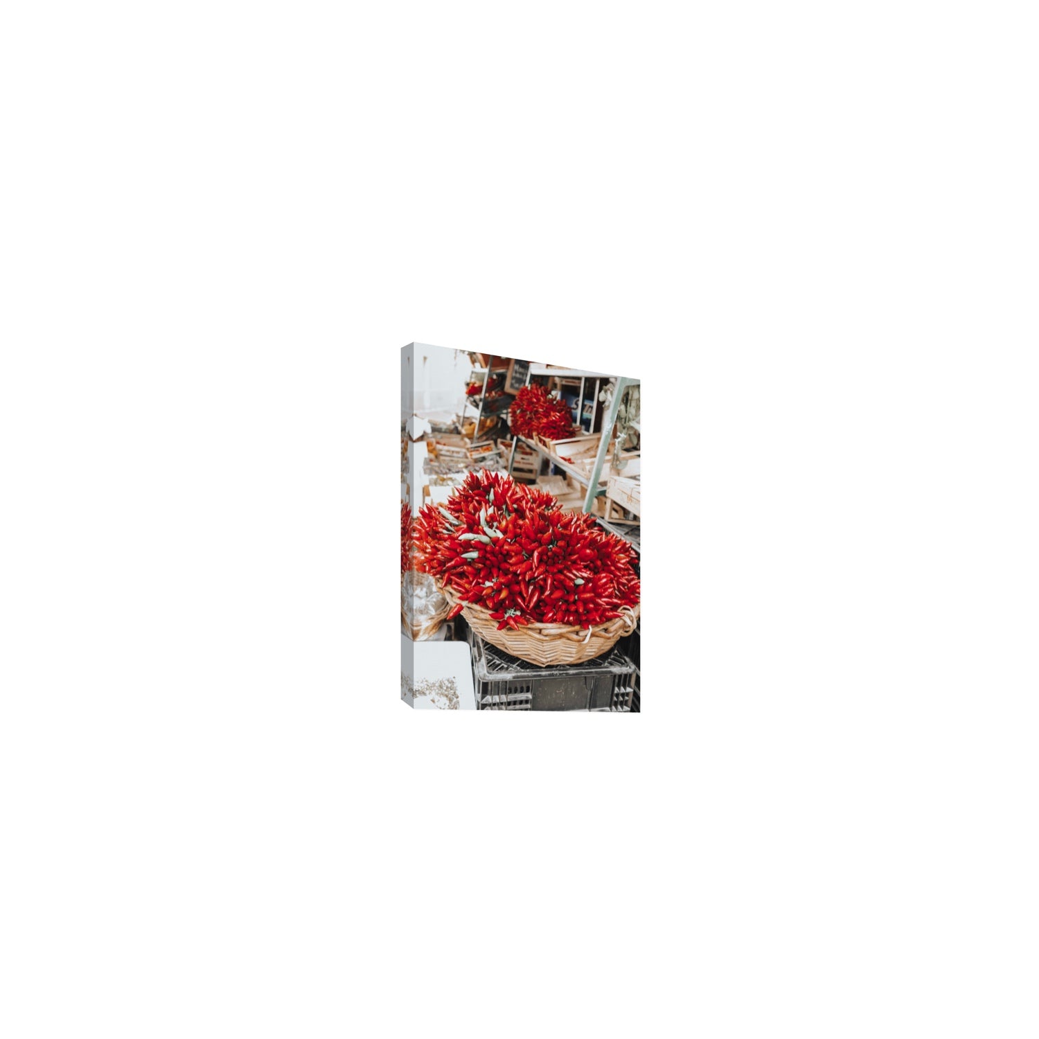 Spicy Bunch Puglia Italian wall art Small stretched canvas print