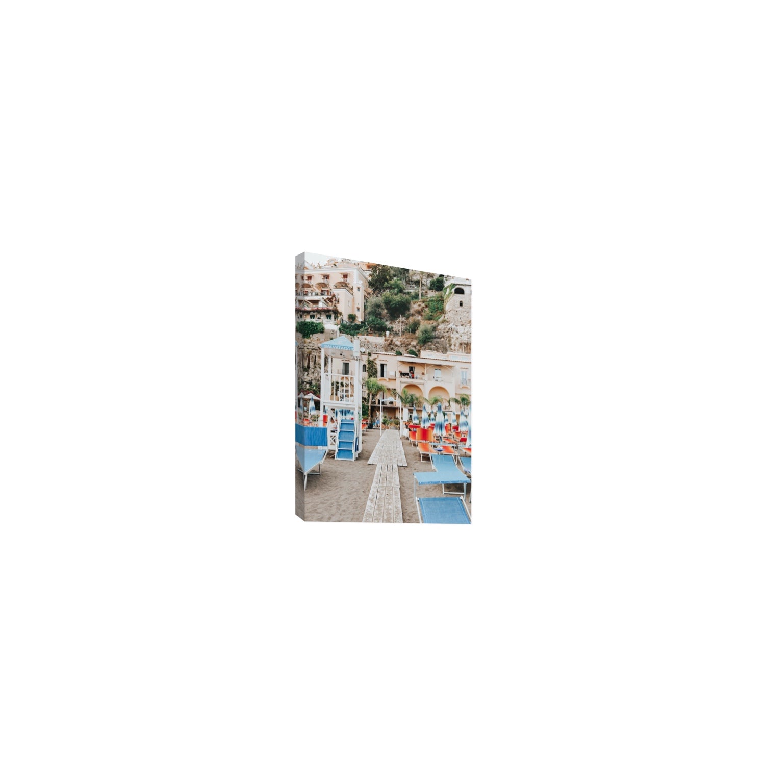 Torre Di Salvataggio fine art print, Positano, Italy, Small, Stretched Canvas