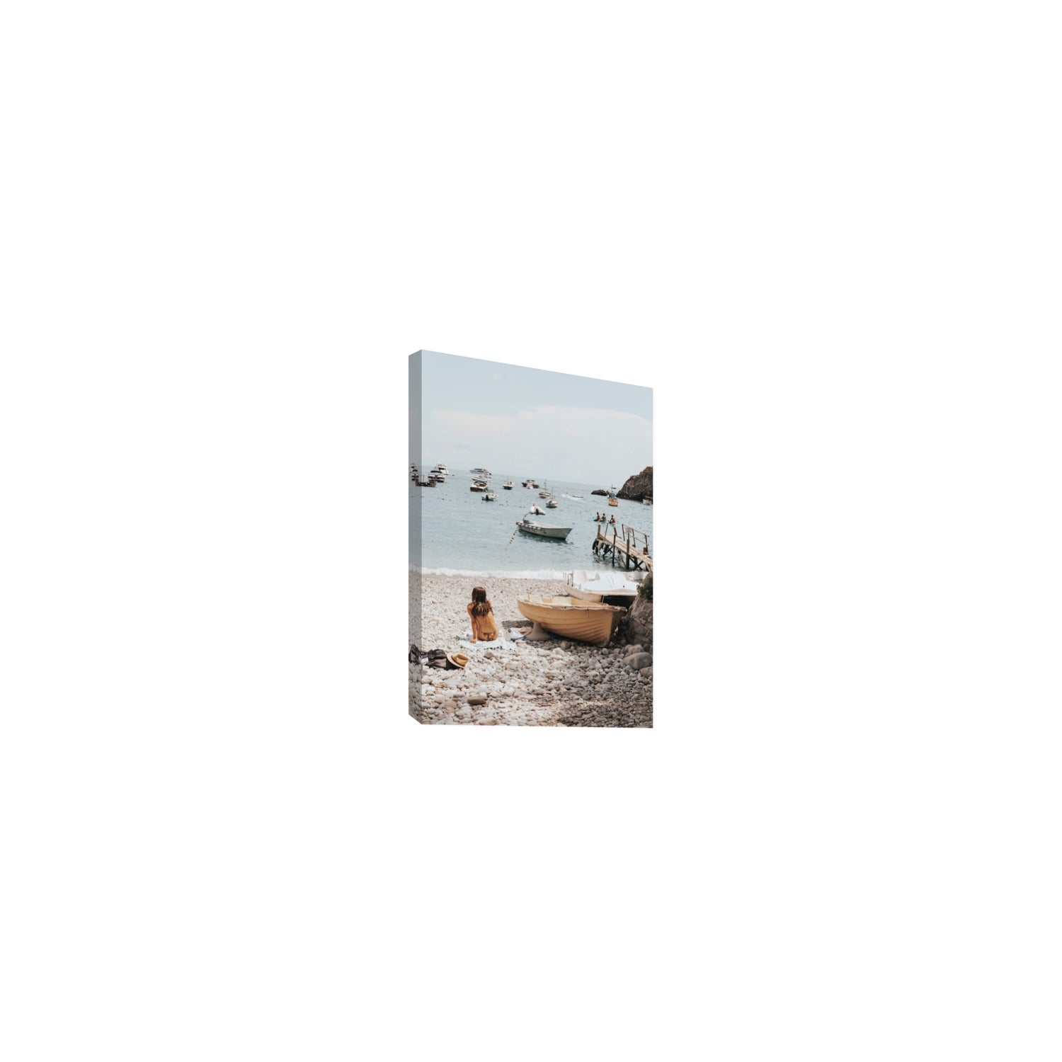 Solo Sojourn Nerano wall art Small stretched canvas print