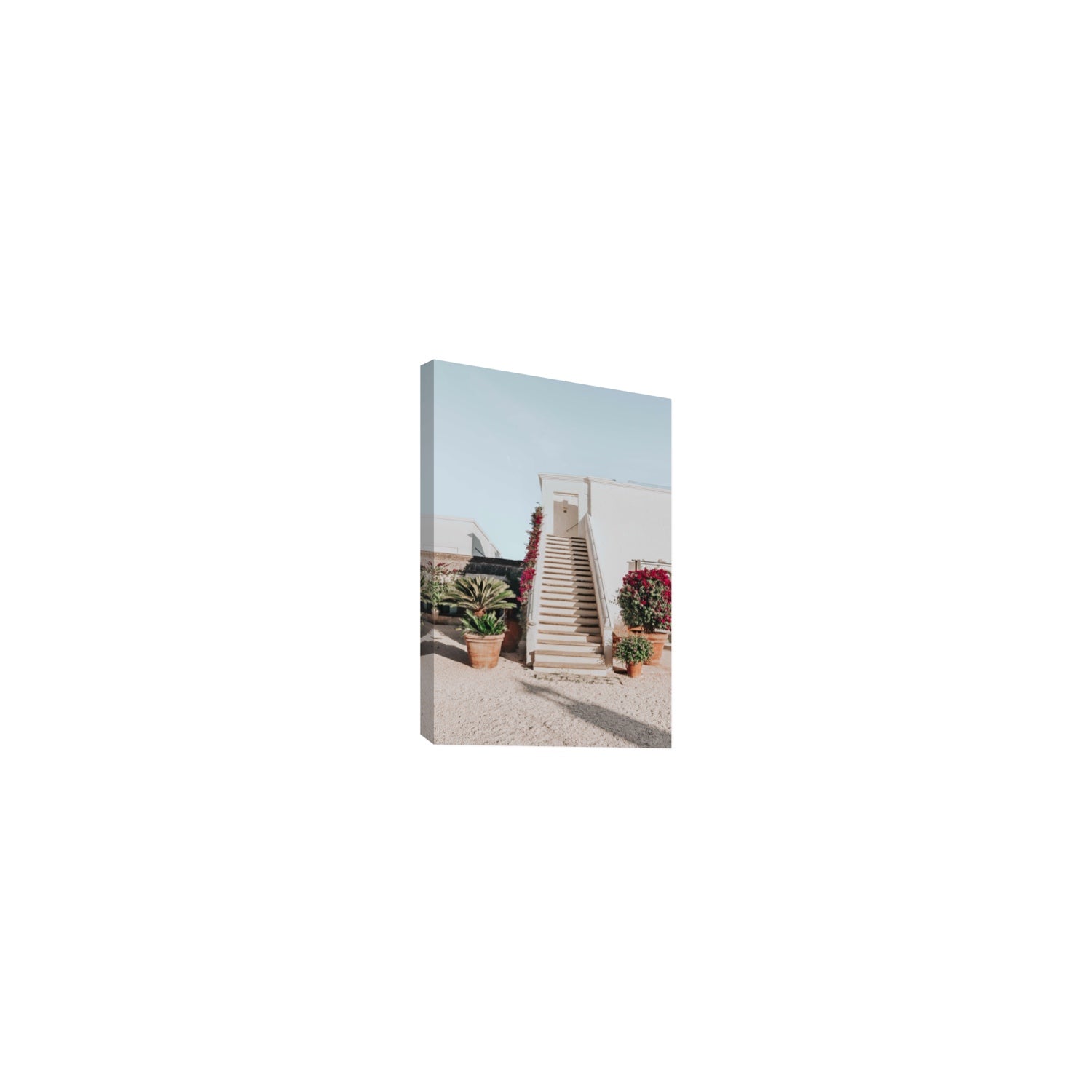Tranquil Ascent Puglia Italian wall art Small stretched canvas print
