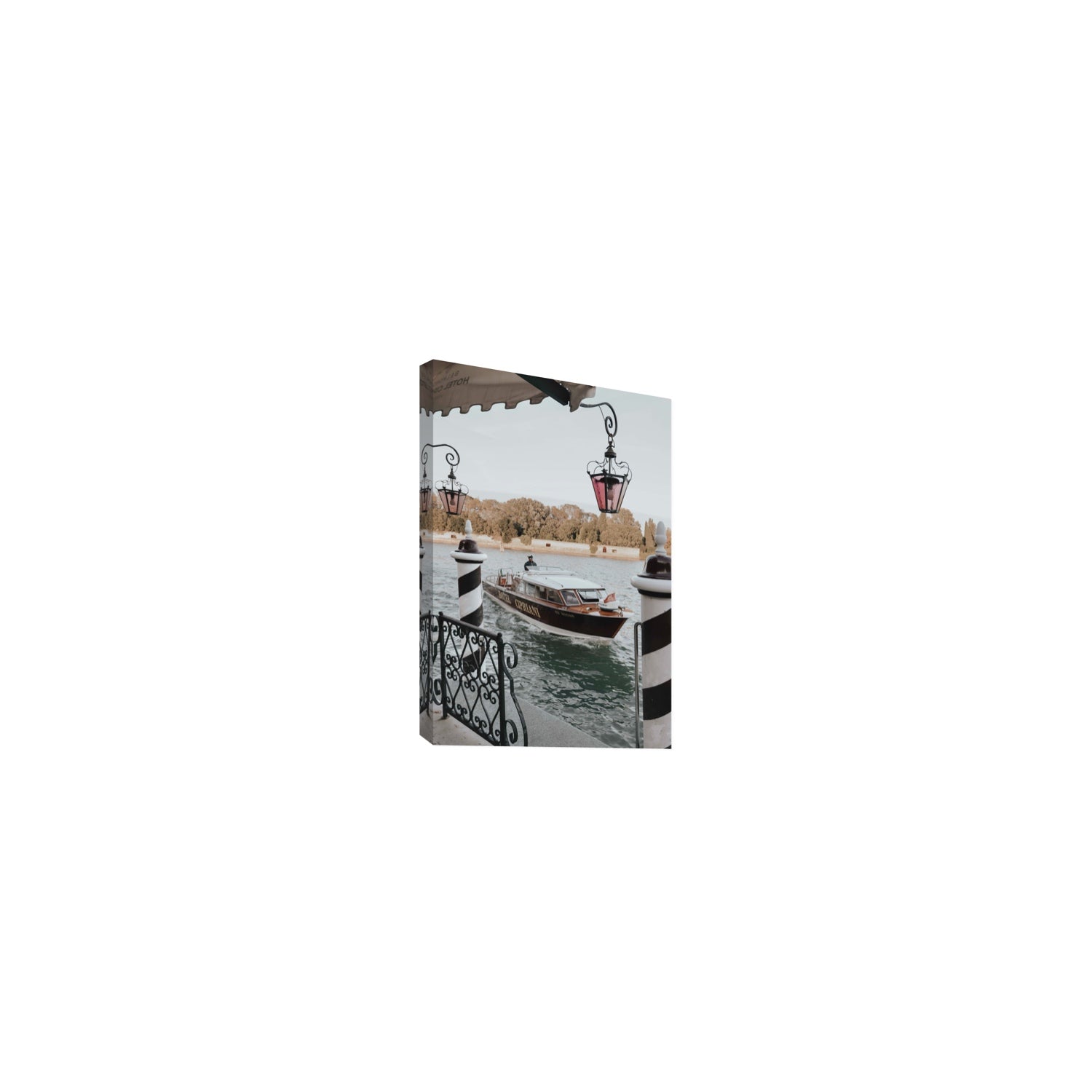 Taxi Shuttle Venice wall art Small stretched canvas print