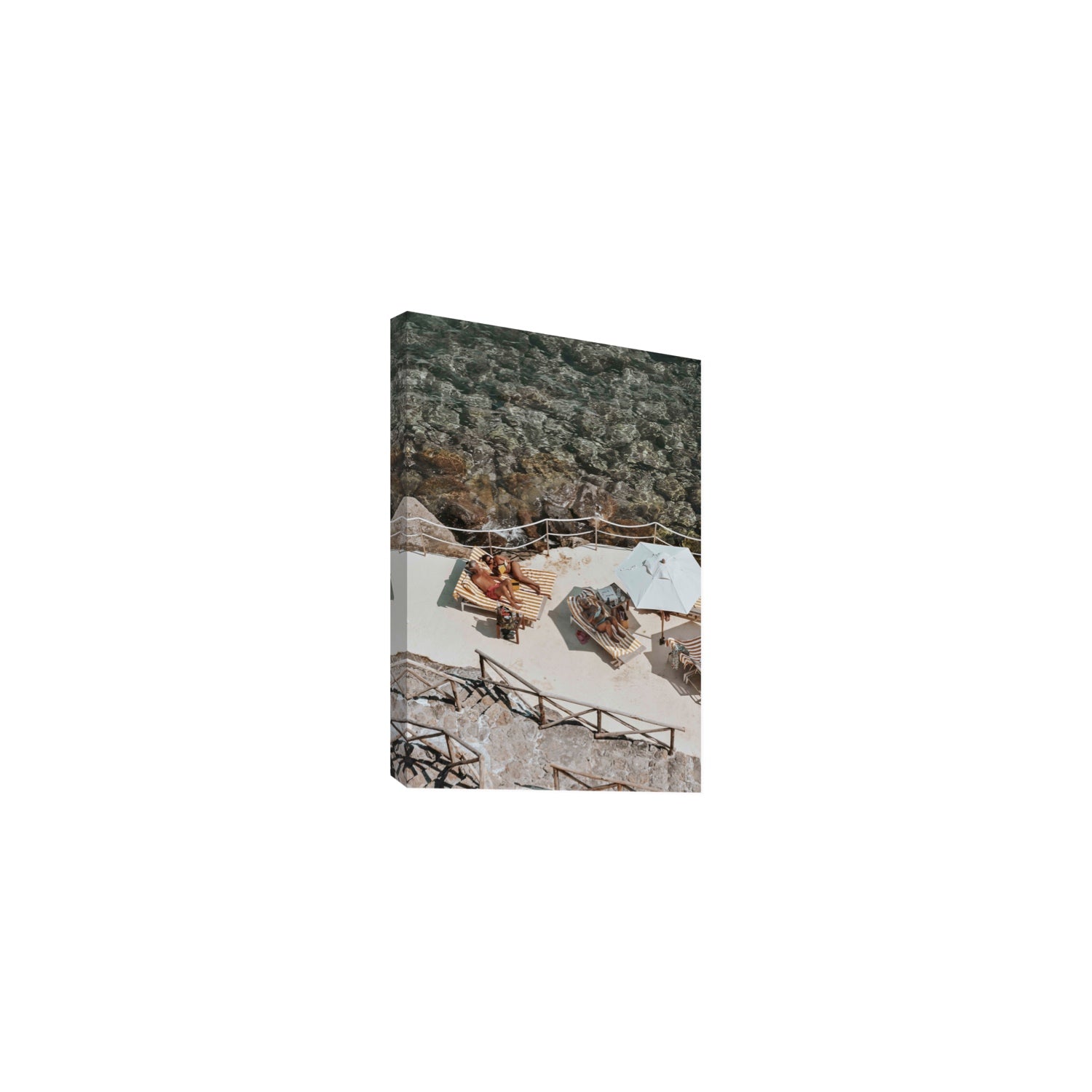 Lounge Lizards Tuscany Italian decor wall art Medium stretched canvas print